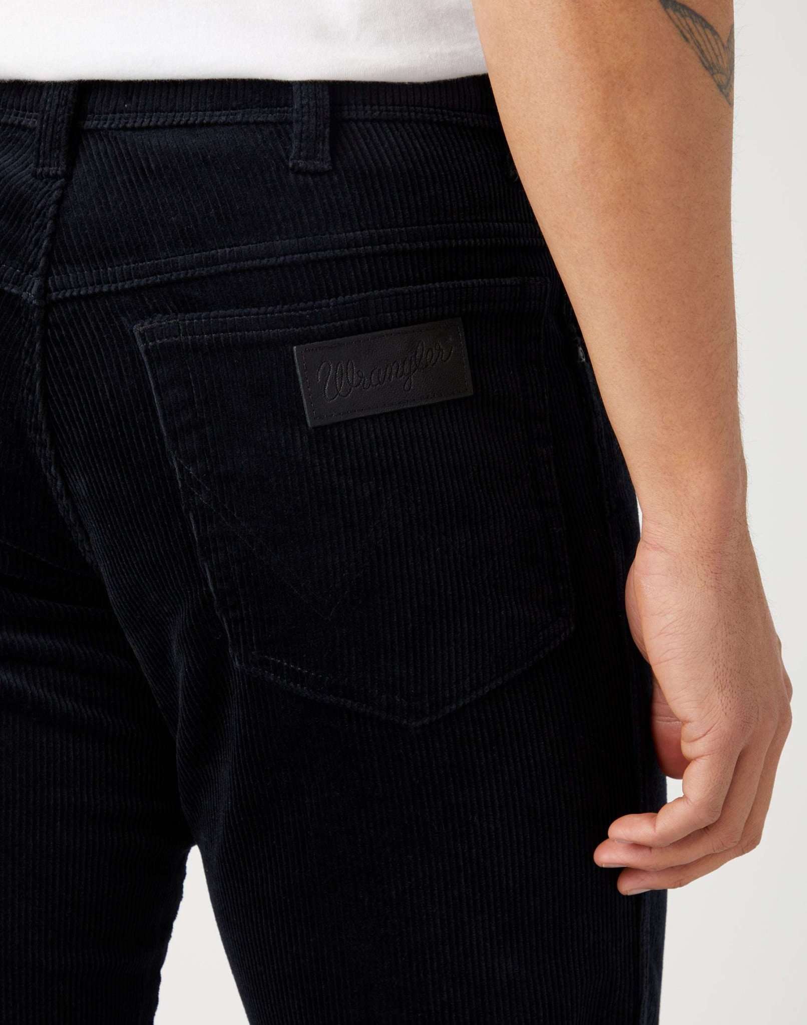 Greensboro Corduroy in Black Pants Wrangler   