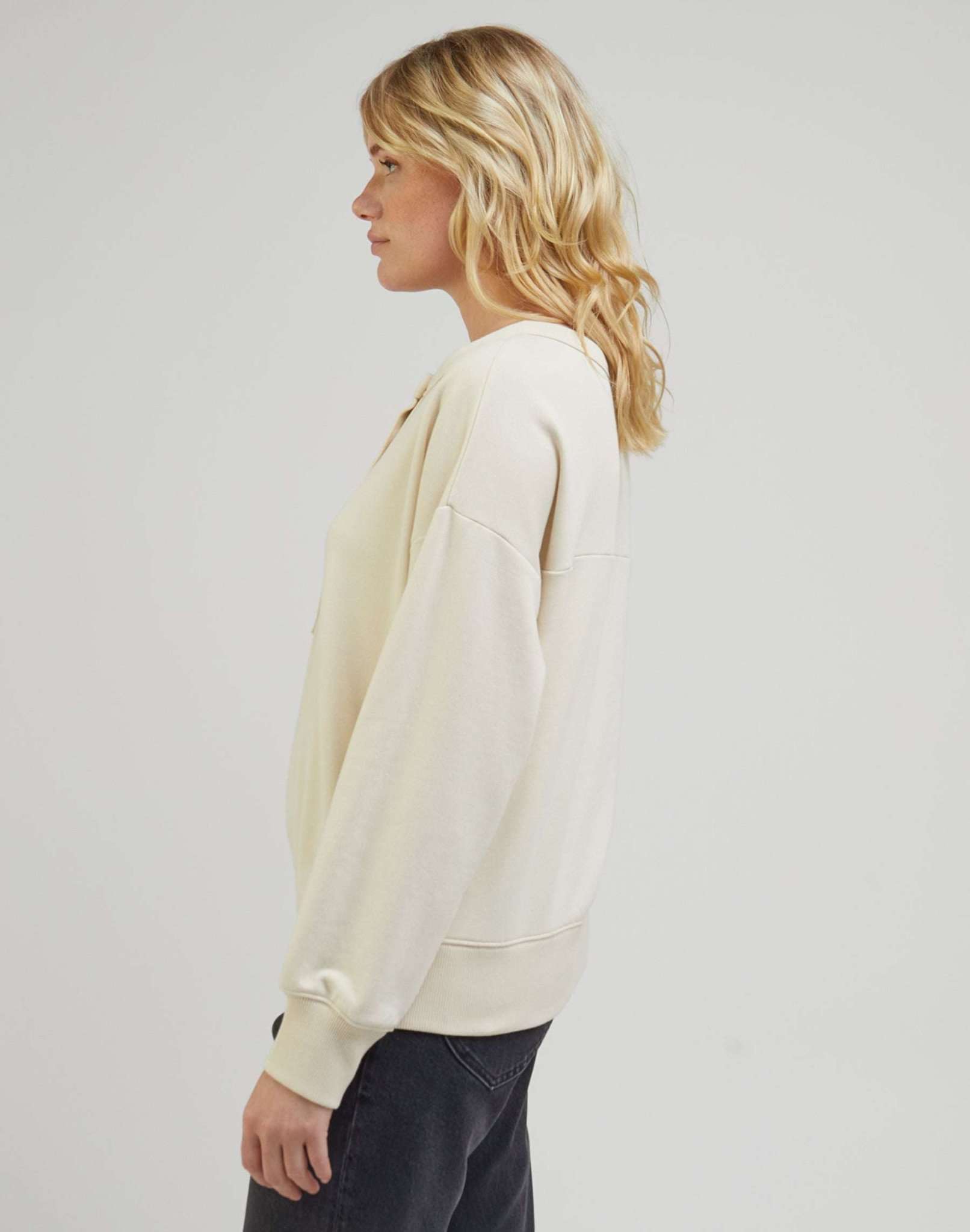 Henley sweatshirt in ecru sweatshirts Lee   