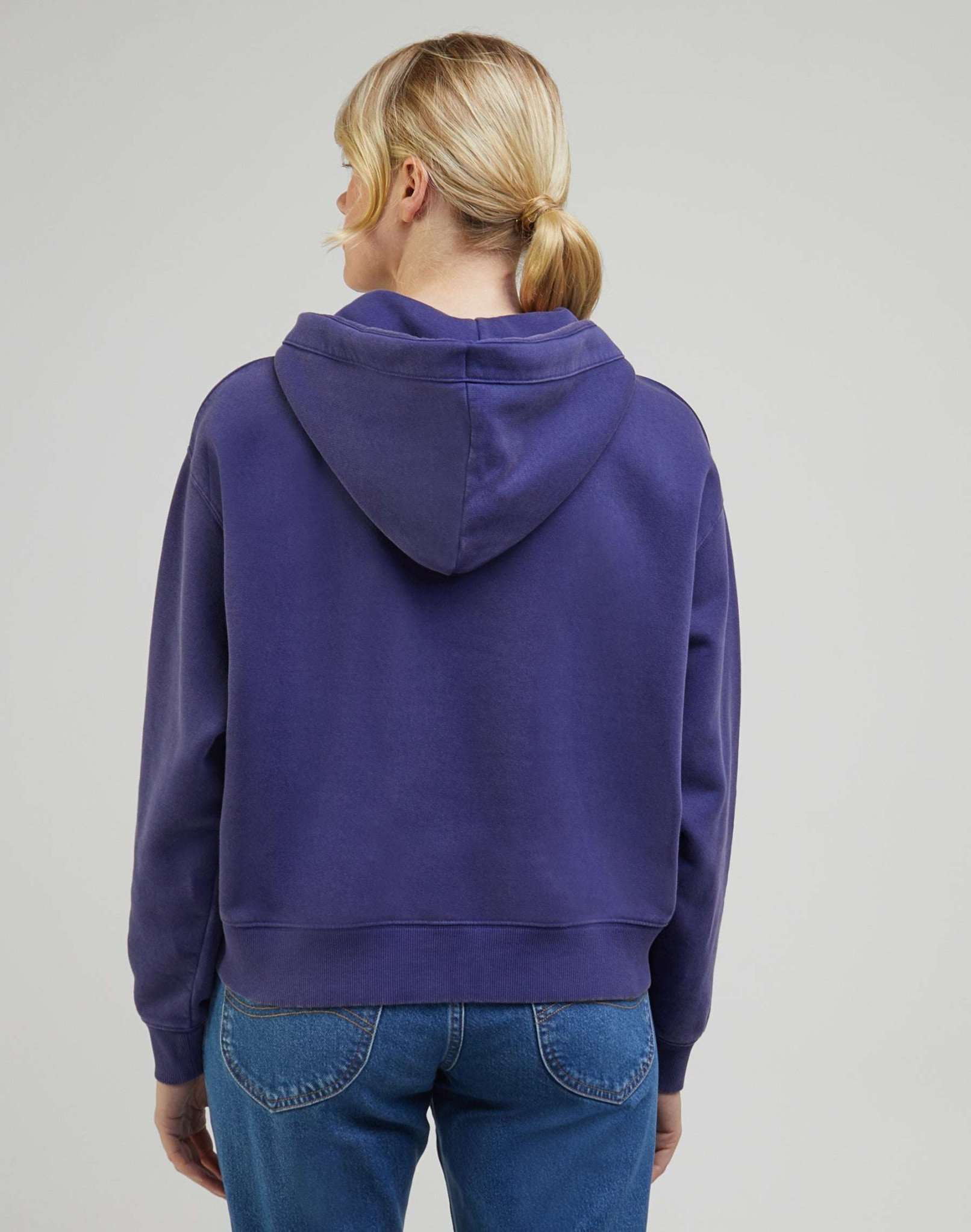 Relaxed Hoodie in Blueberry Hooded Sweater Lee   