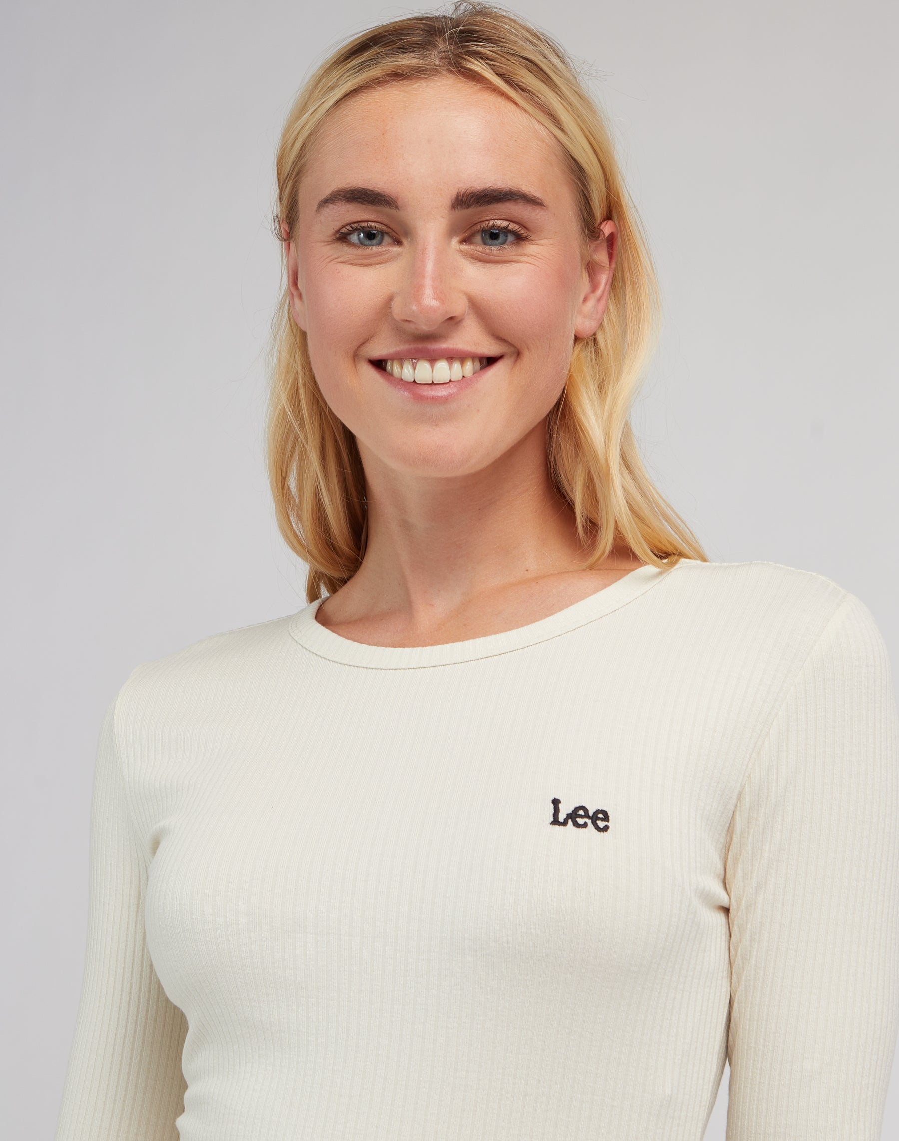 Longsleeves Rib Tee in Soy Bean shirts Lee   