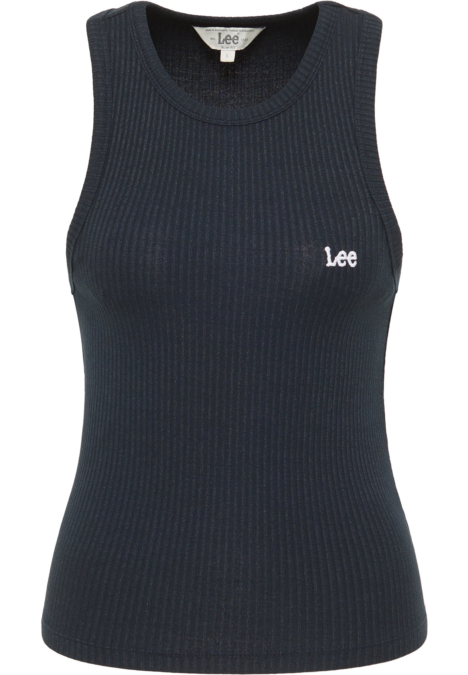 Ribbed Tank in Unionall Blk Tops Lee   