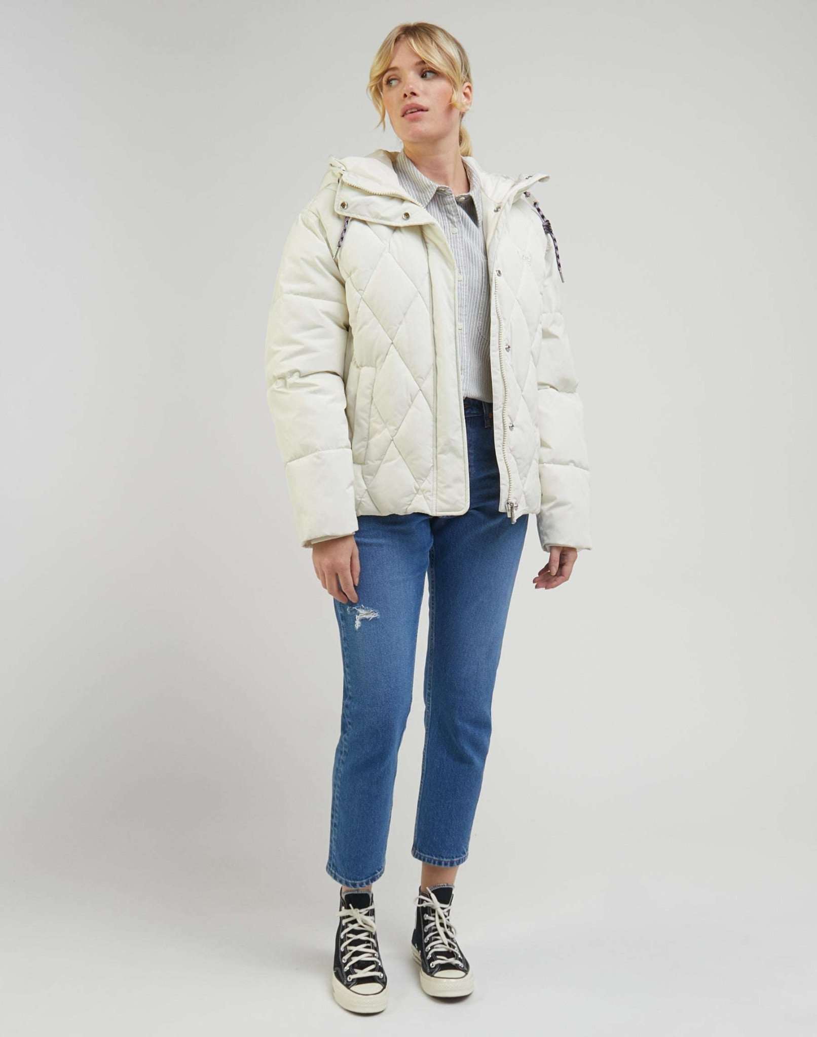 Short puffer in ecru jackets Lee   