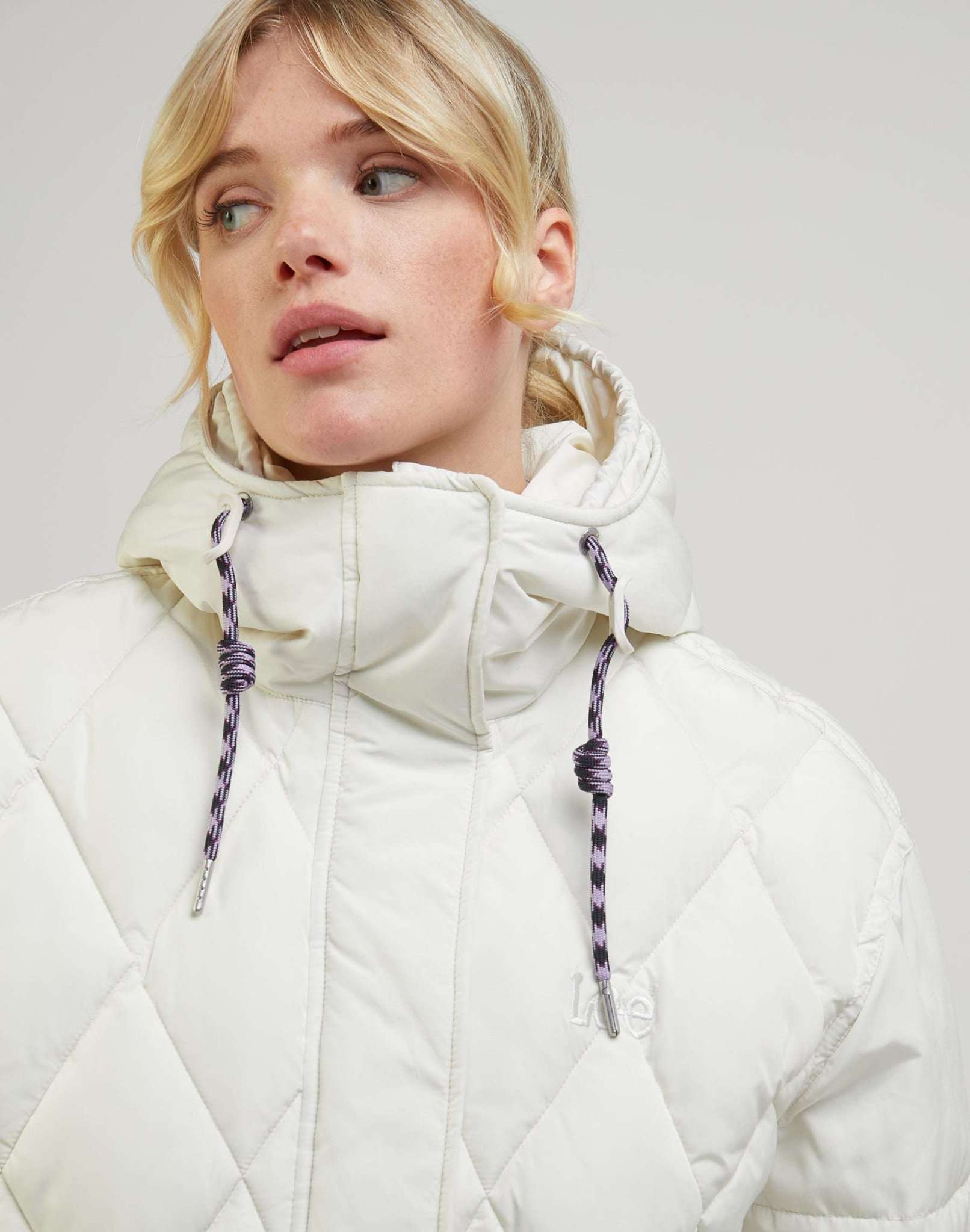 Short puffer in ecru jackets Lee   