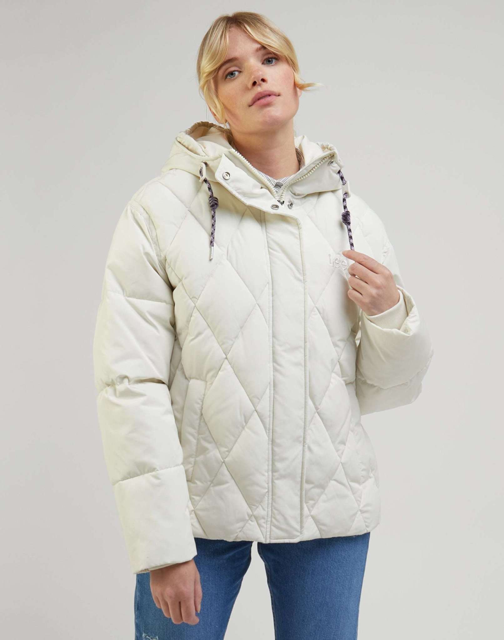 Short puffer in ecru jackets Lee   