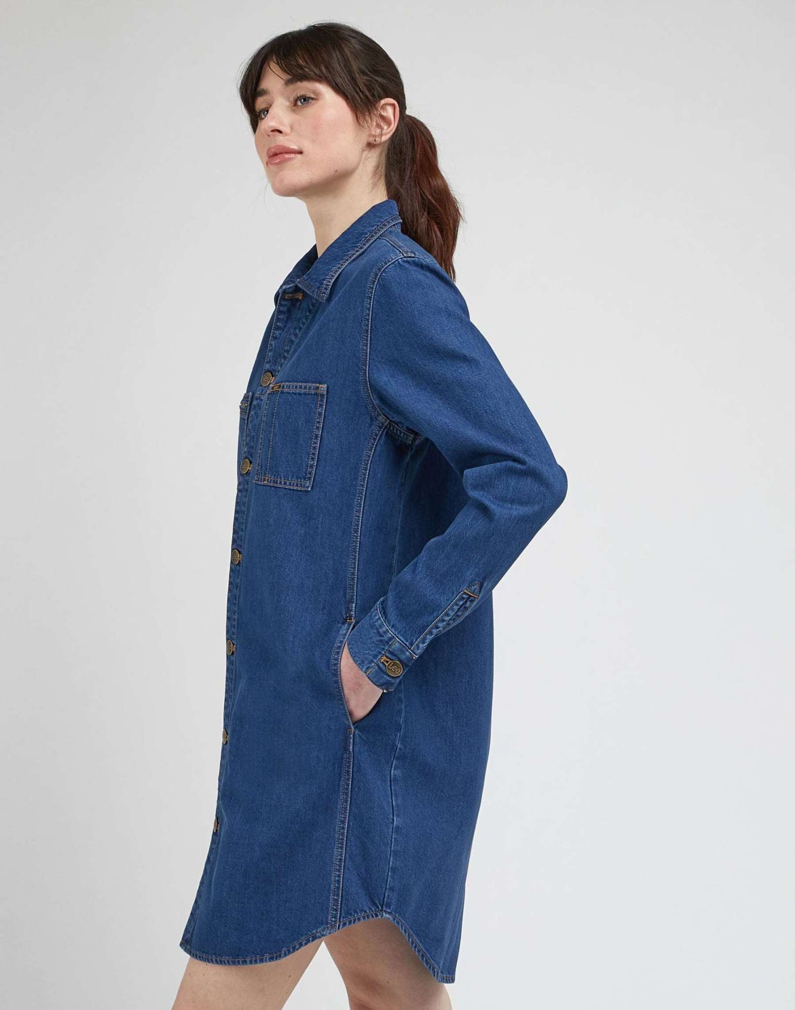 Unionall Shirt Dress in Into The Moon Dresses Lee   