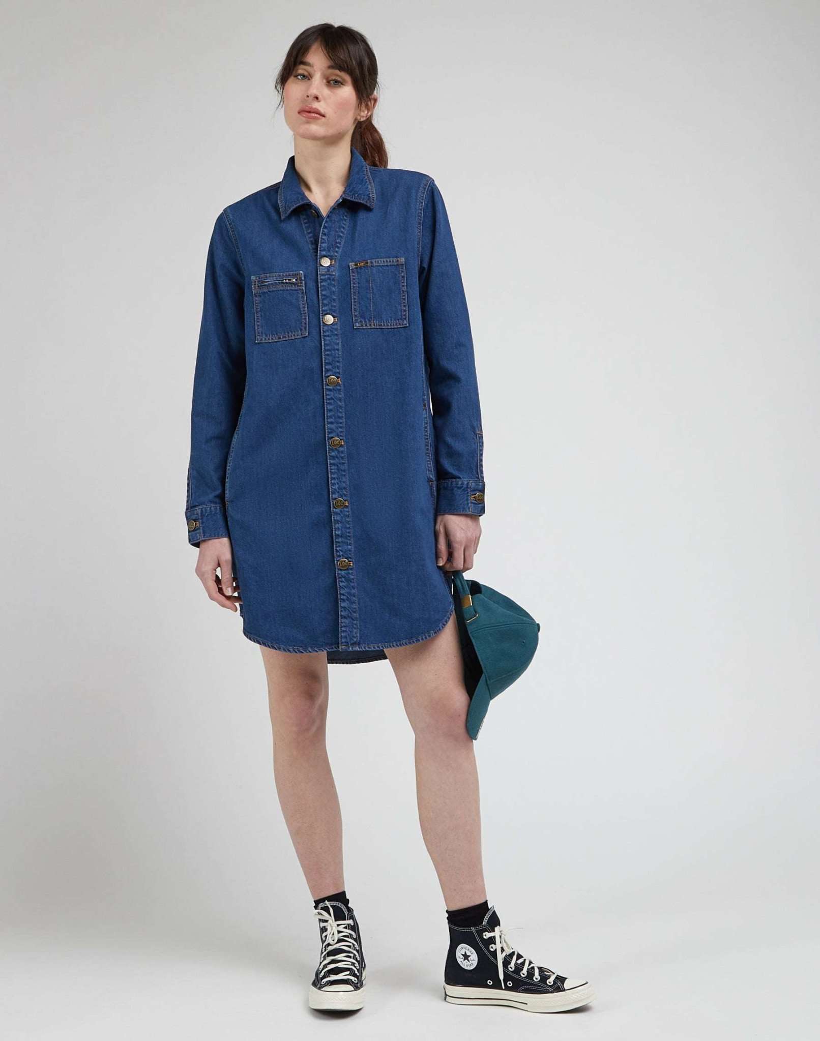 Unionall Shirt Dress in Into The Moon Dresses Lee   