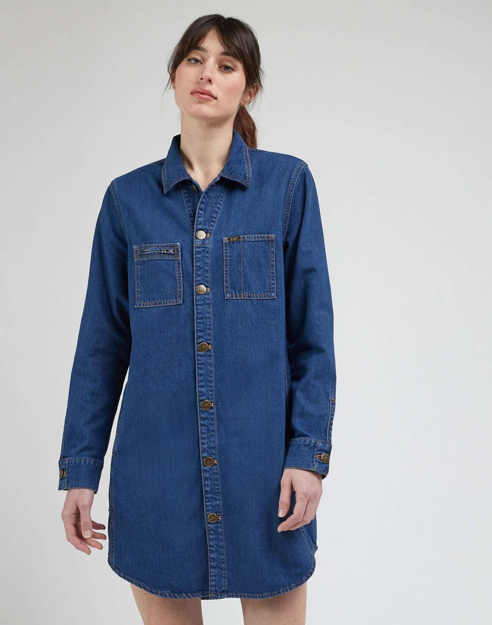 Unionall Shirt Dress in Into The Moon Dresses Lee   