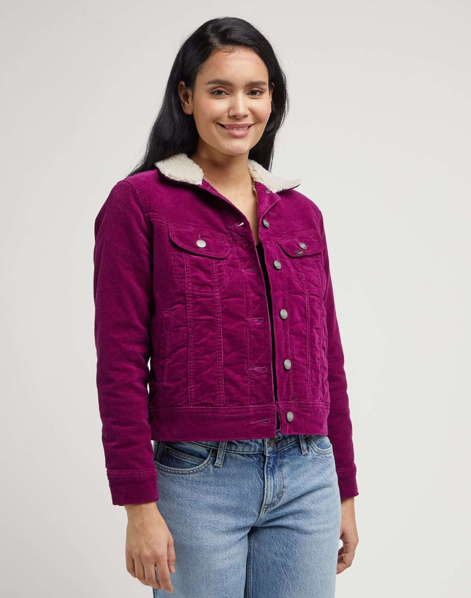 Sherpa Rider Jacket in Foxy Violet Jackets Lee   