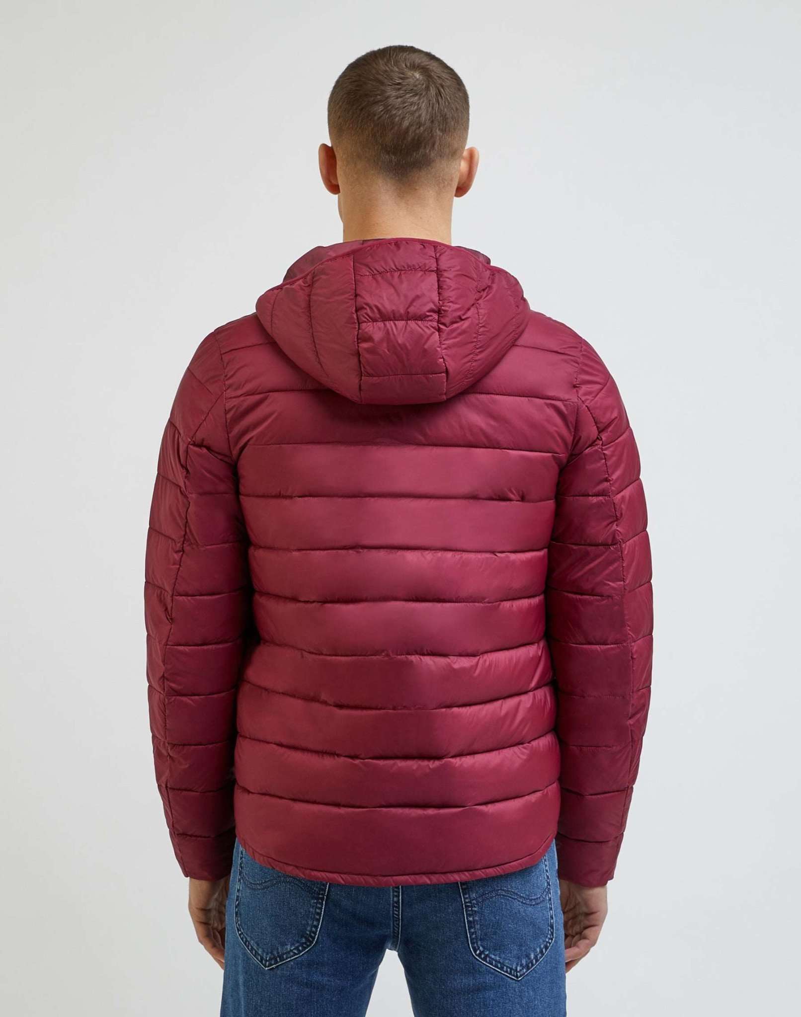 Light Puffer Jacket in Port Jackets Lee   