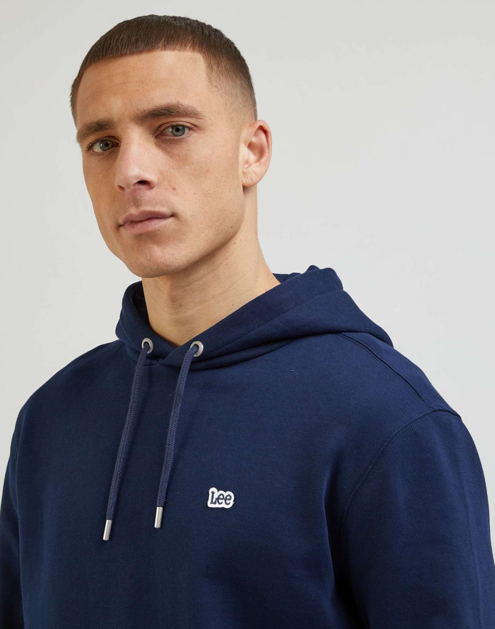 Emperor Navy Plain Hoodie Hooded Sweater Lee   