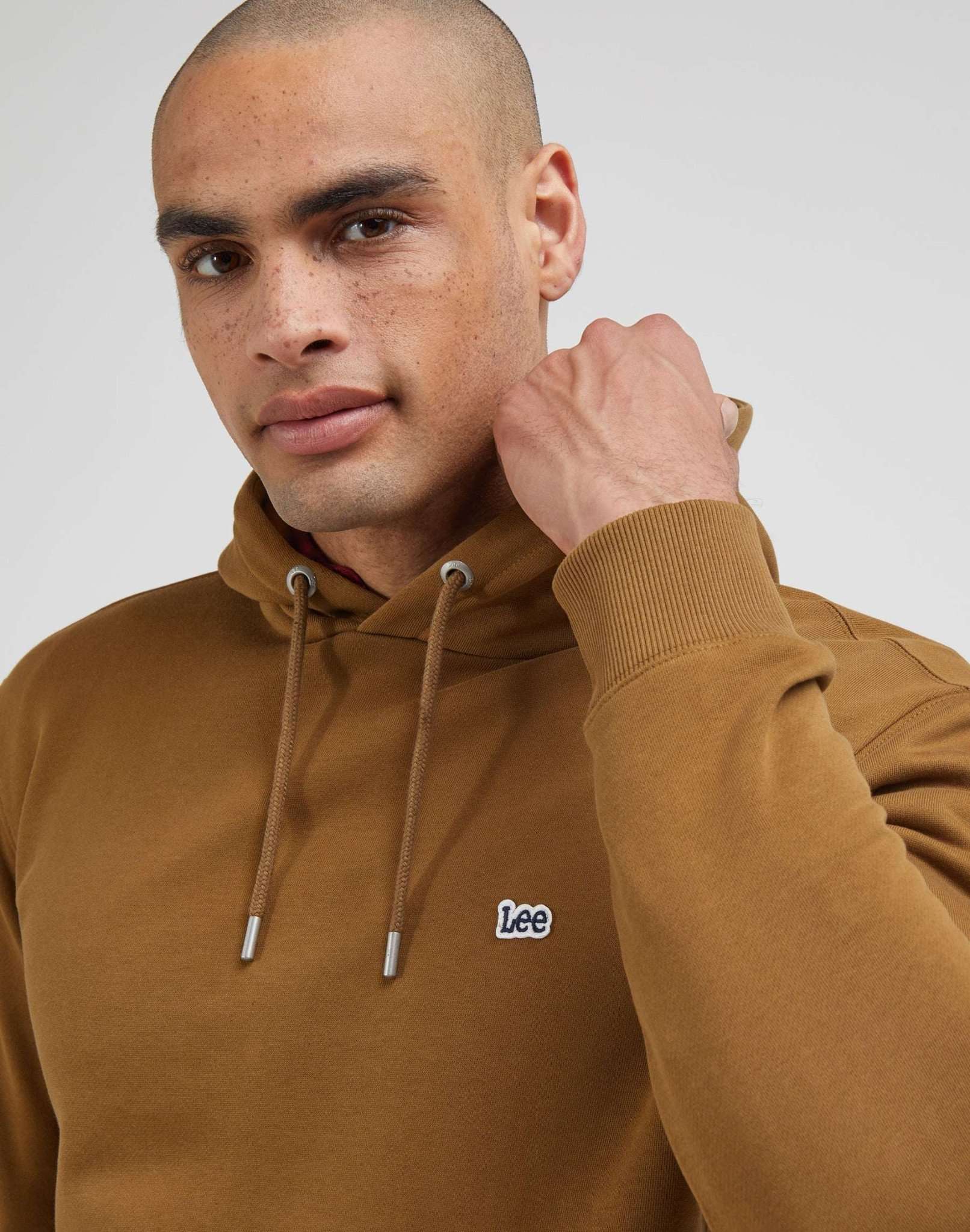 Plain Hoodie in Tumbleweed Hooded Sweater Lee   