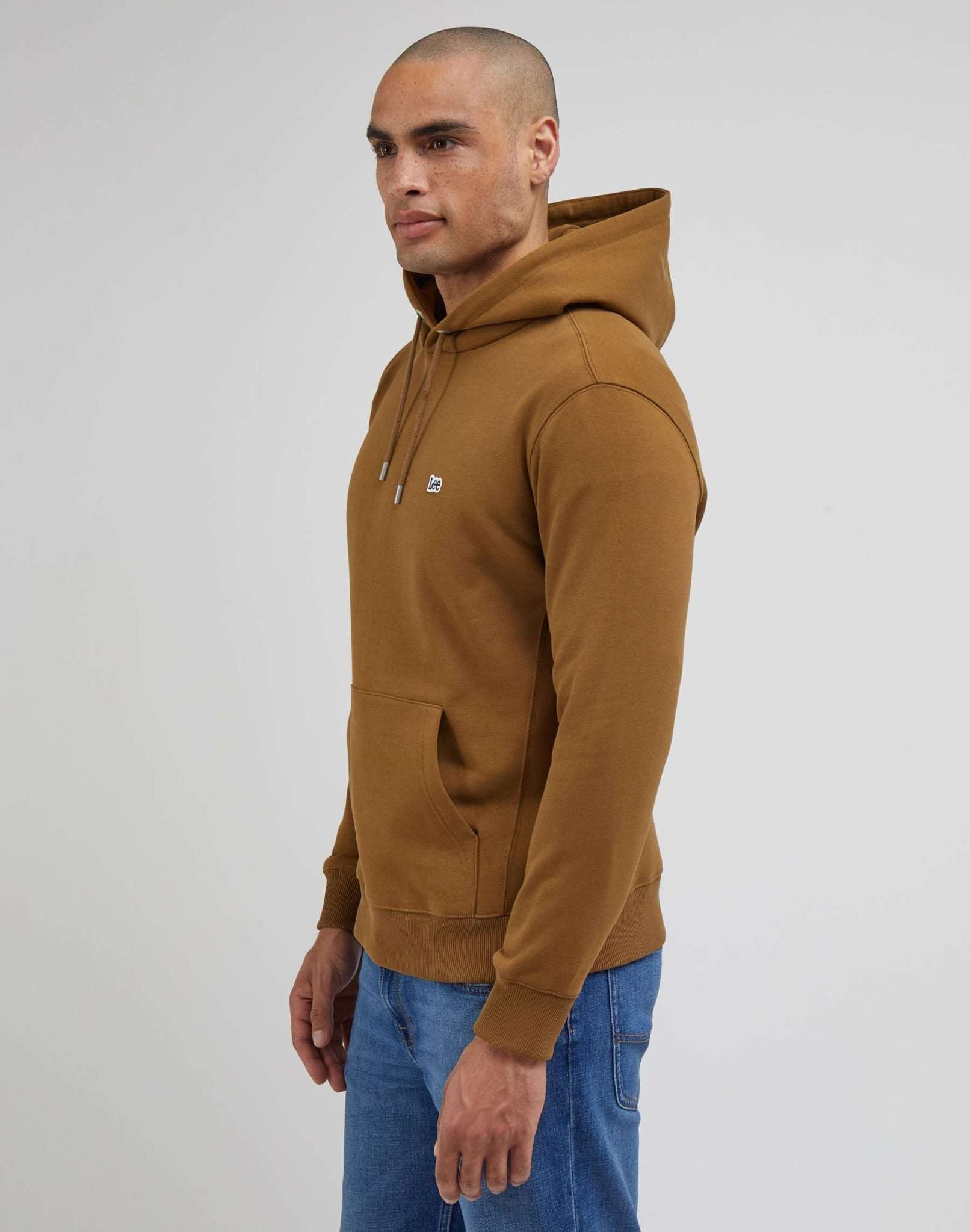 Plain Hoodie in Tumbleweed Hooded Sweater Lee   