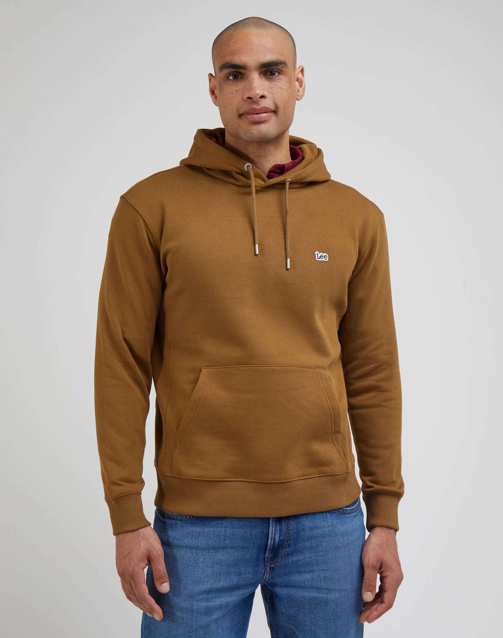 Plain Hoodie in Tumbleweed Hooded Sweater Lee   