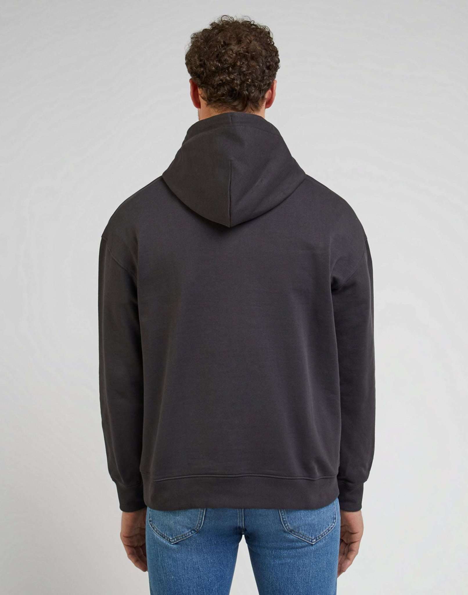 Core Loose Hoodie in Washed Black Hoodie Lee   