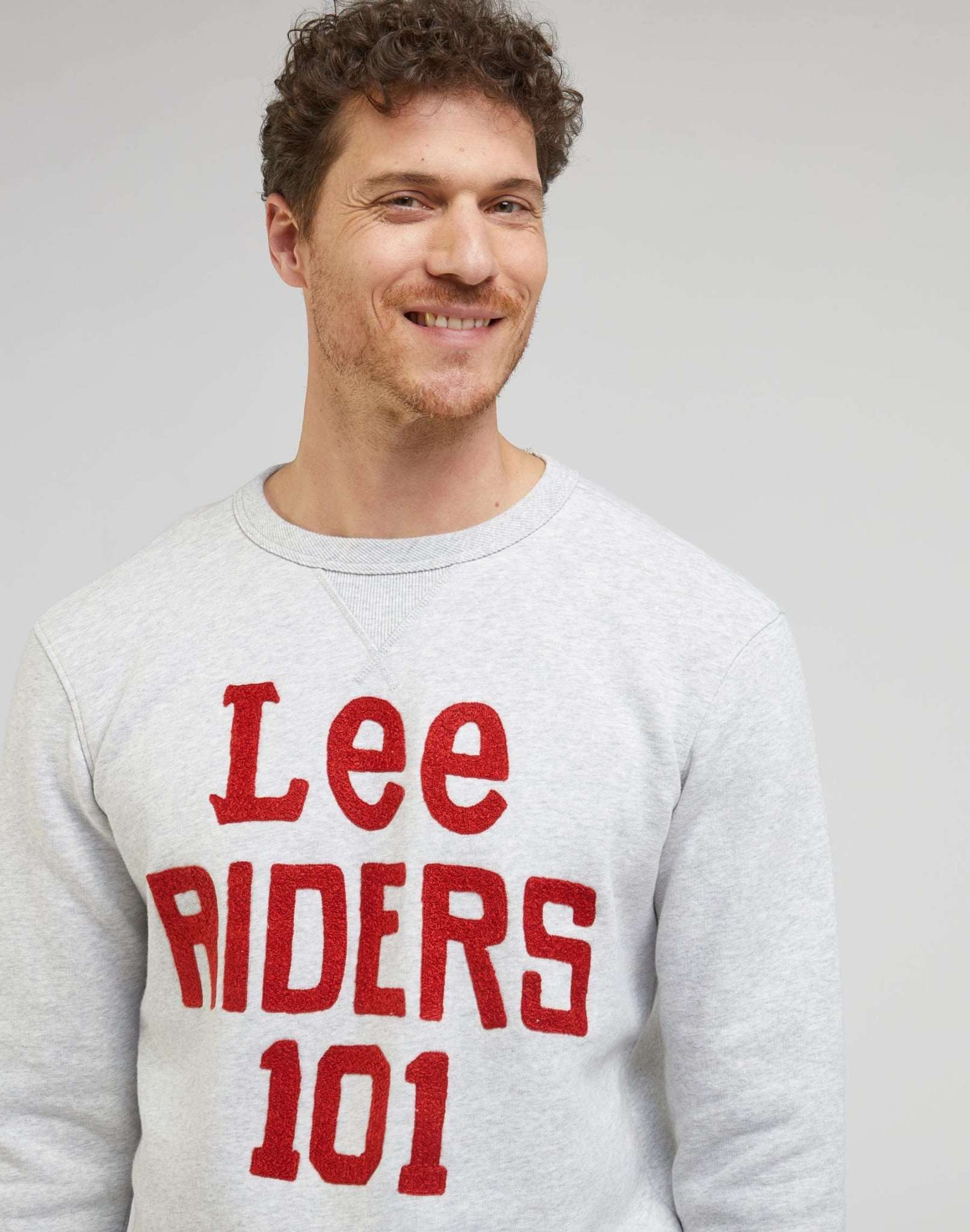 101 Regular Sweatshirt in Sharp Grey Mele Sweatshirts Lee   