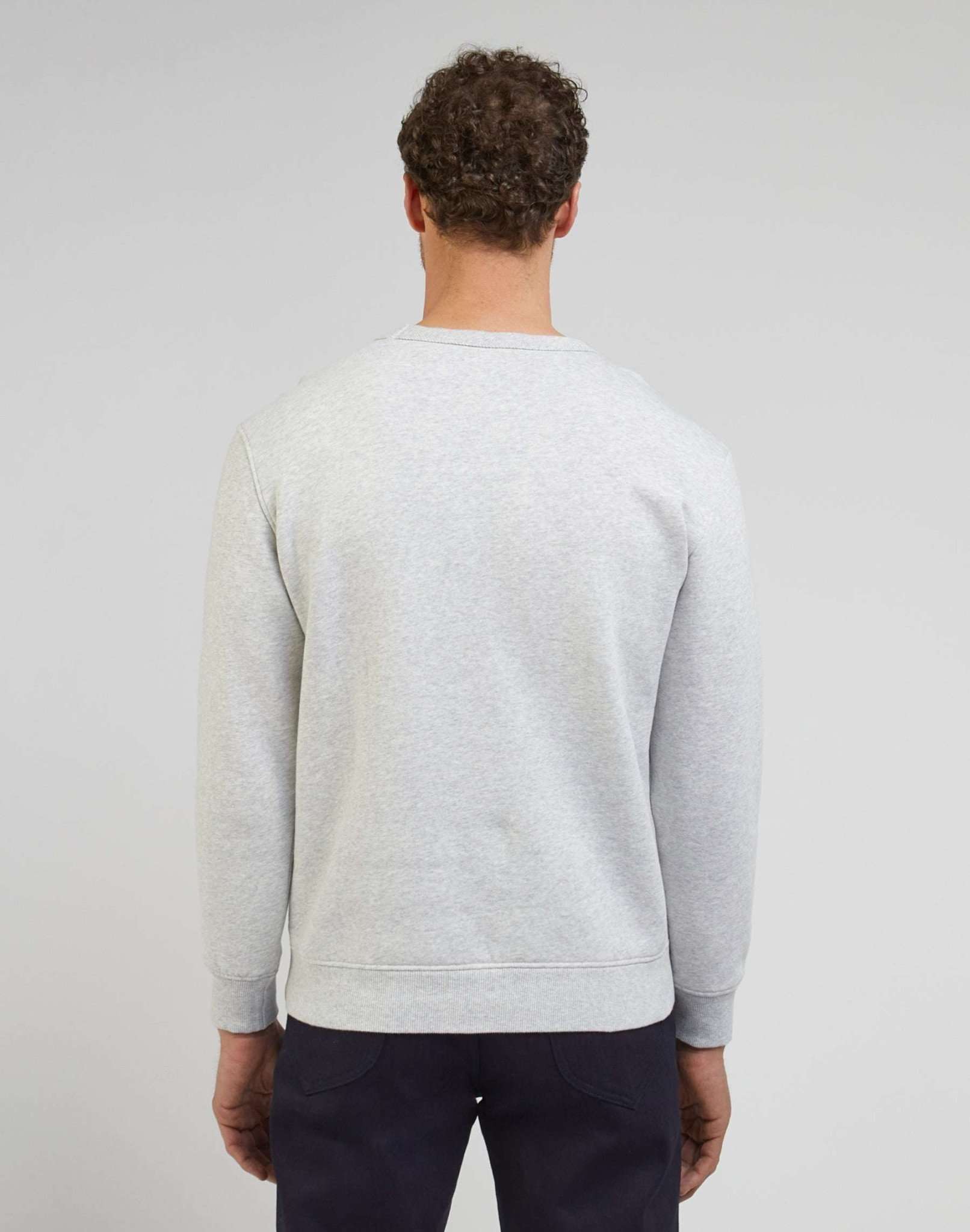 101 Regular Sweatshirt in Sharp Grey Mele Sweatshirts Lee   