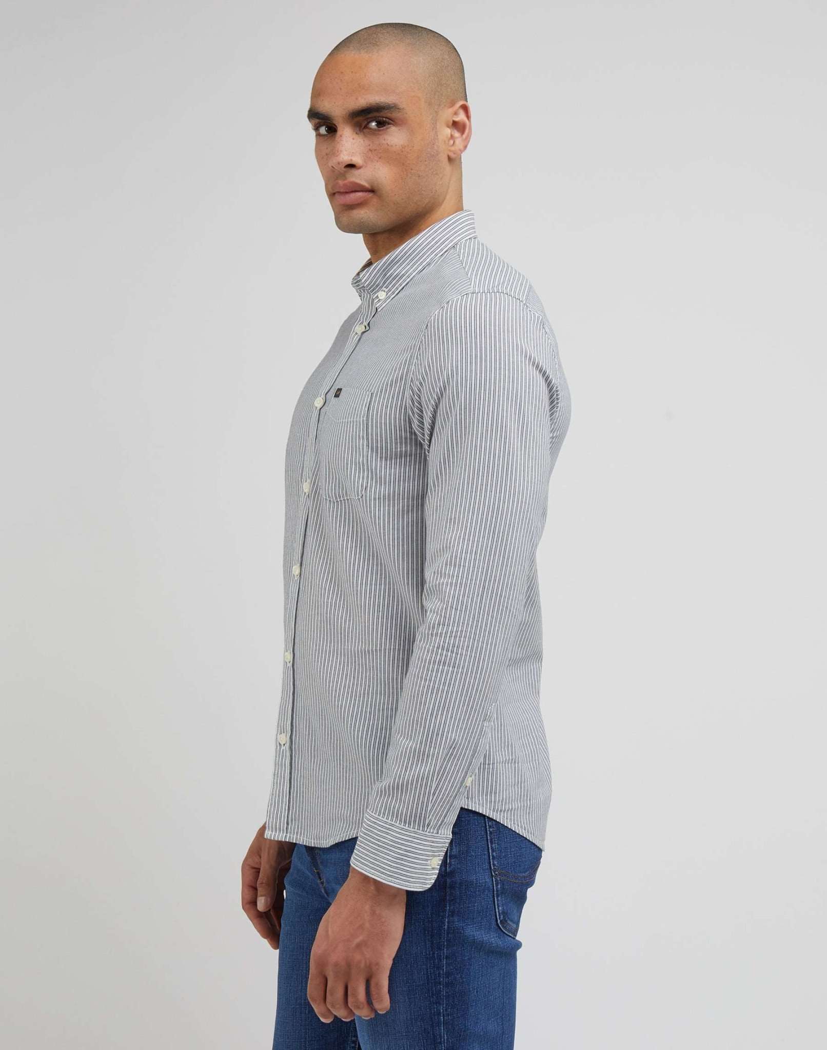 Lee Button Down in Ecru Shirts Lee   