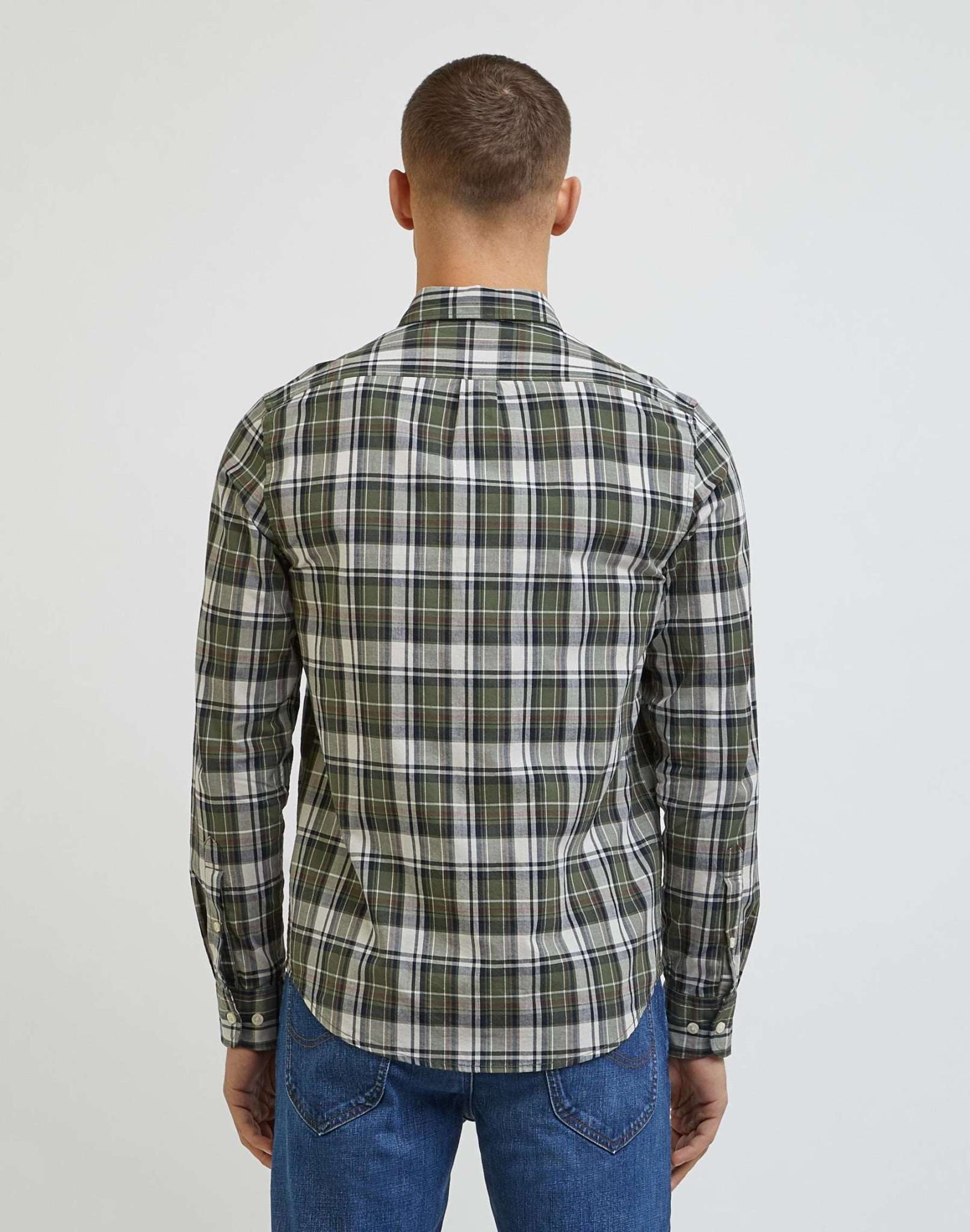 Lee Button Down in Olive Grove Shirts Lee   