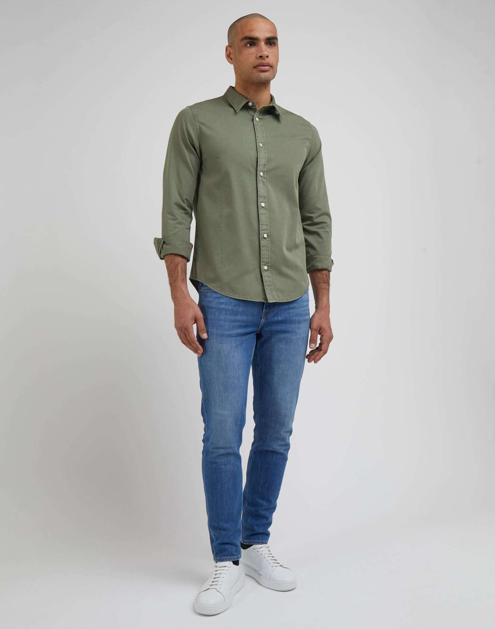 Patch Shirt in Olive Grove Shirts Lee   