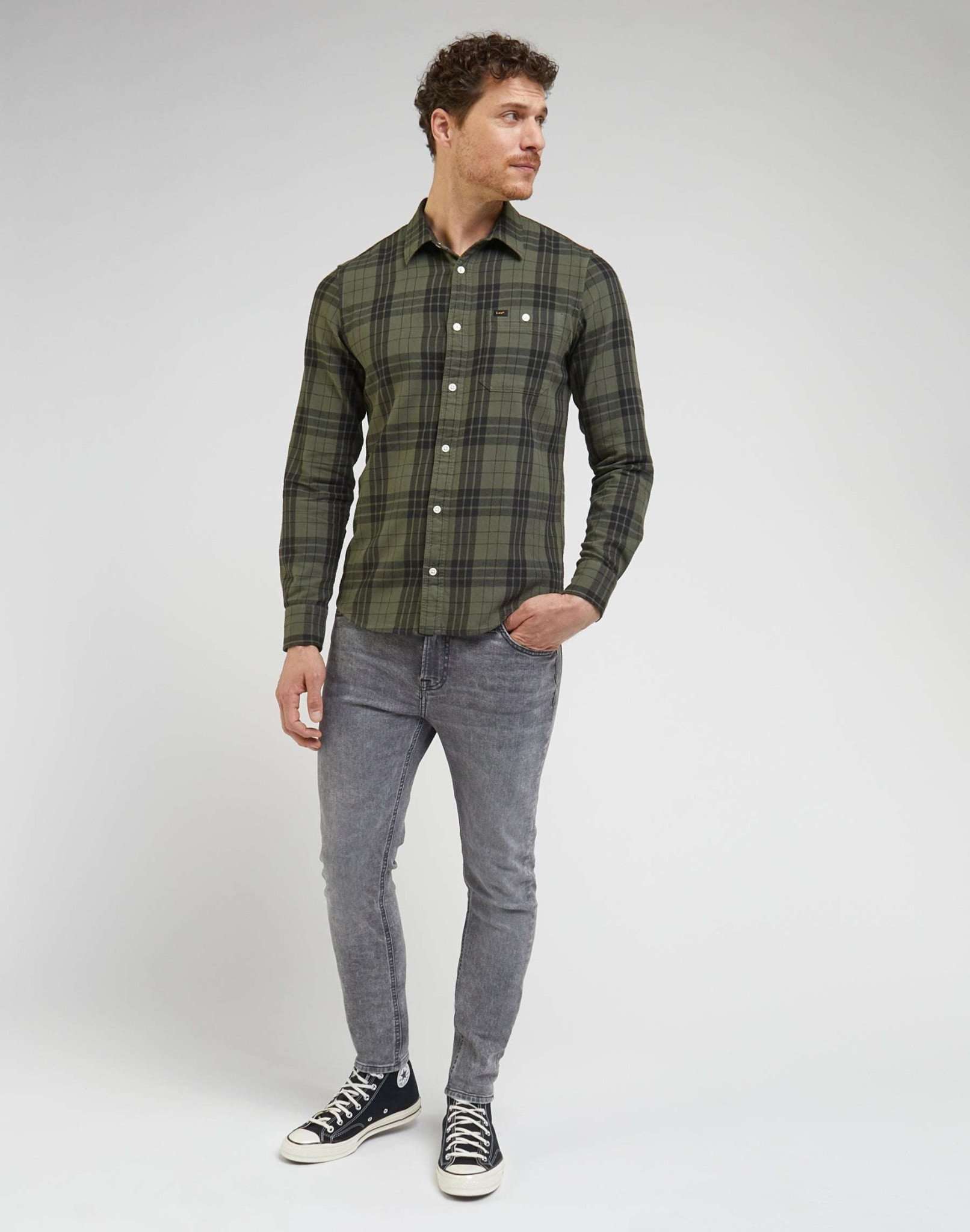 Leesure Shirt in Olive Grove Shirts Lee   