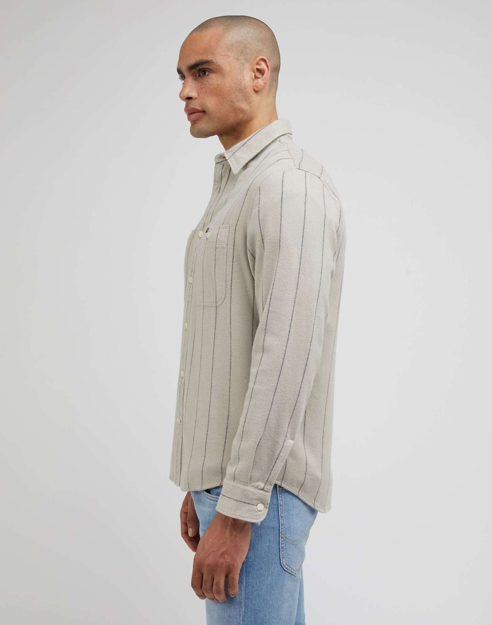 Worker Shirt 2.0 in Stone shirts Lee   