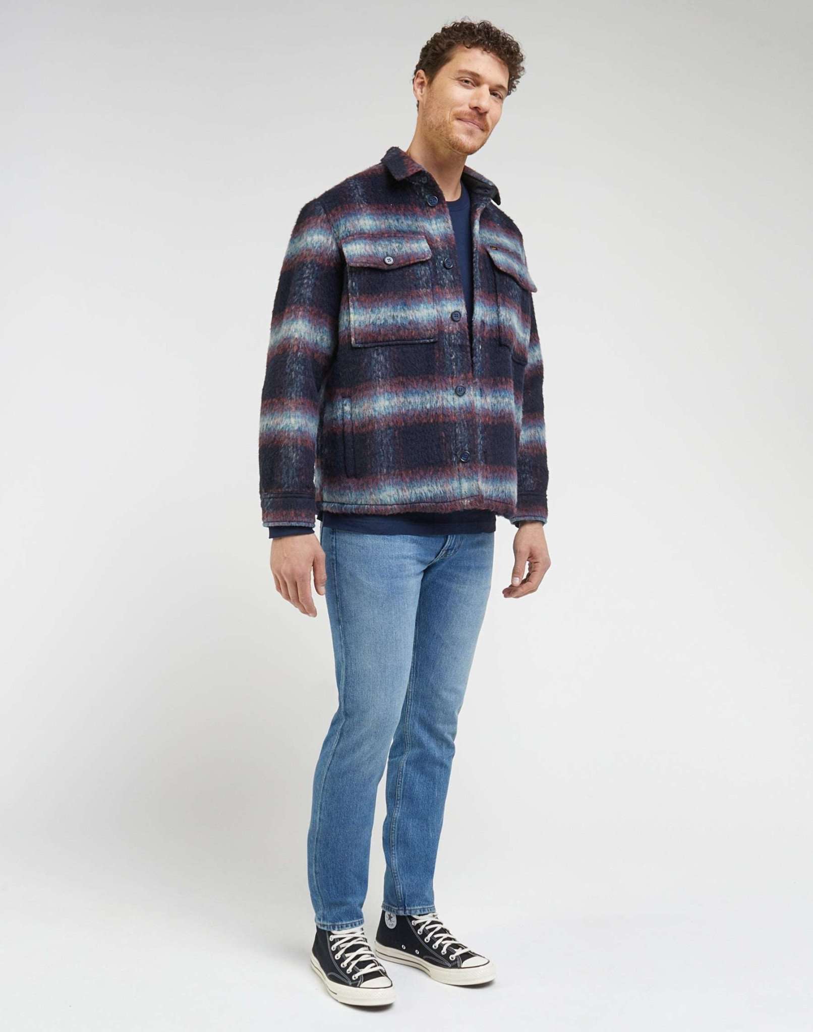 Loose overshirt in Sky Captain shirts Lee   