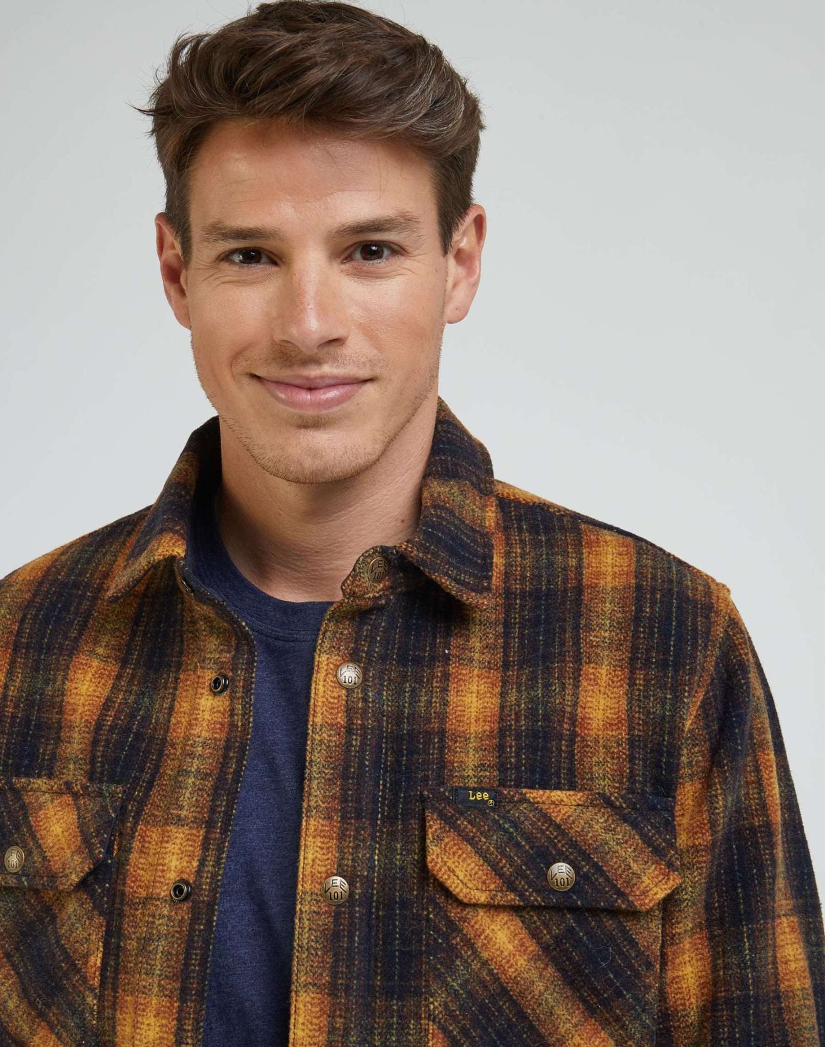 101 Overshirt in Sky Captain Shirts Lee   