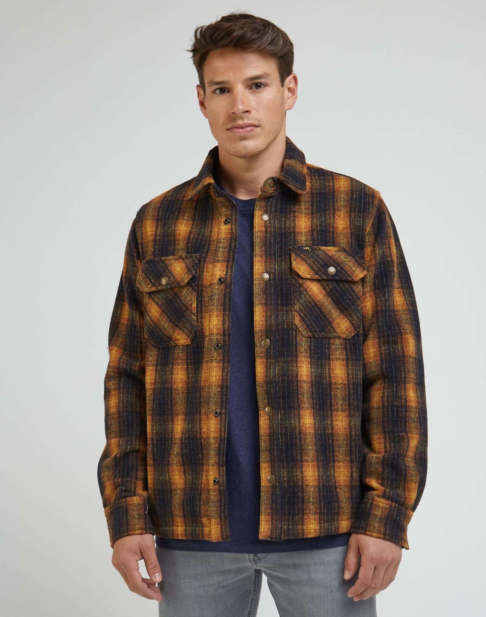 101 Overshirt in Sky Captain Shirts Lee   