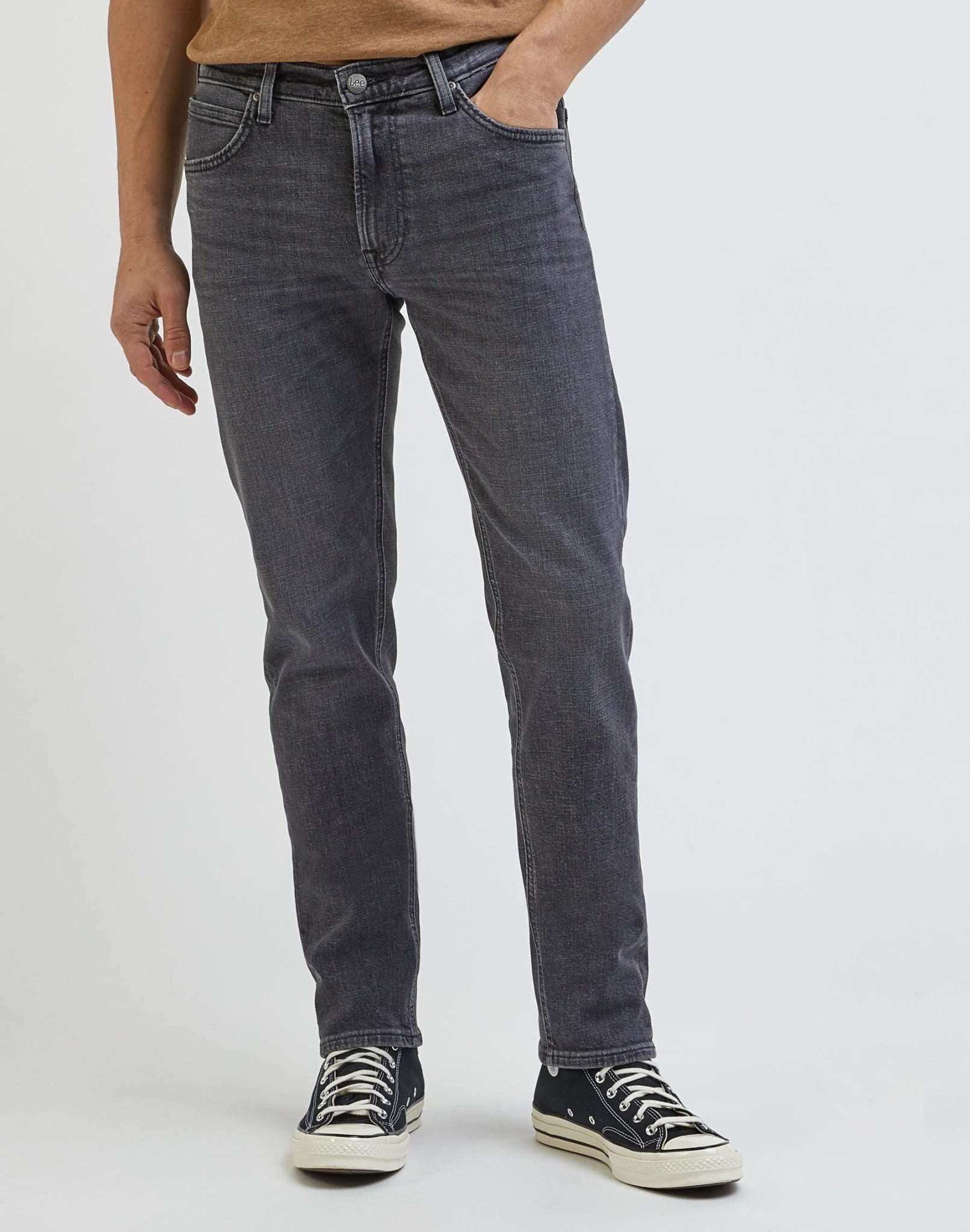 Daren Zip Fly In Worn In Shadow Jeans Lee   