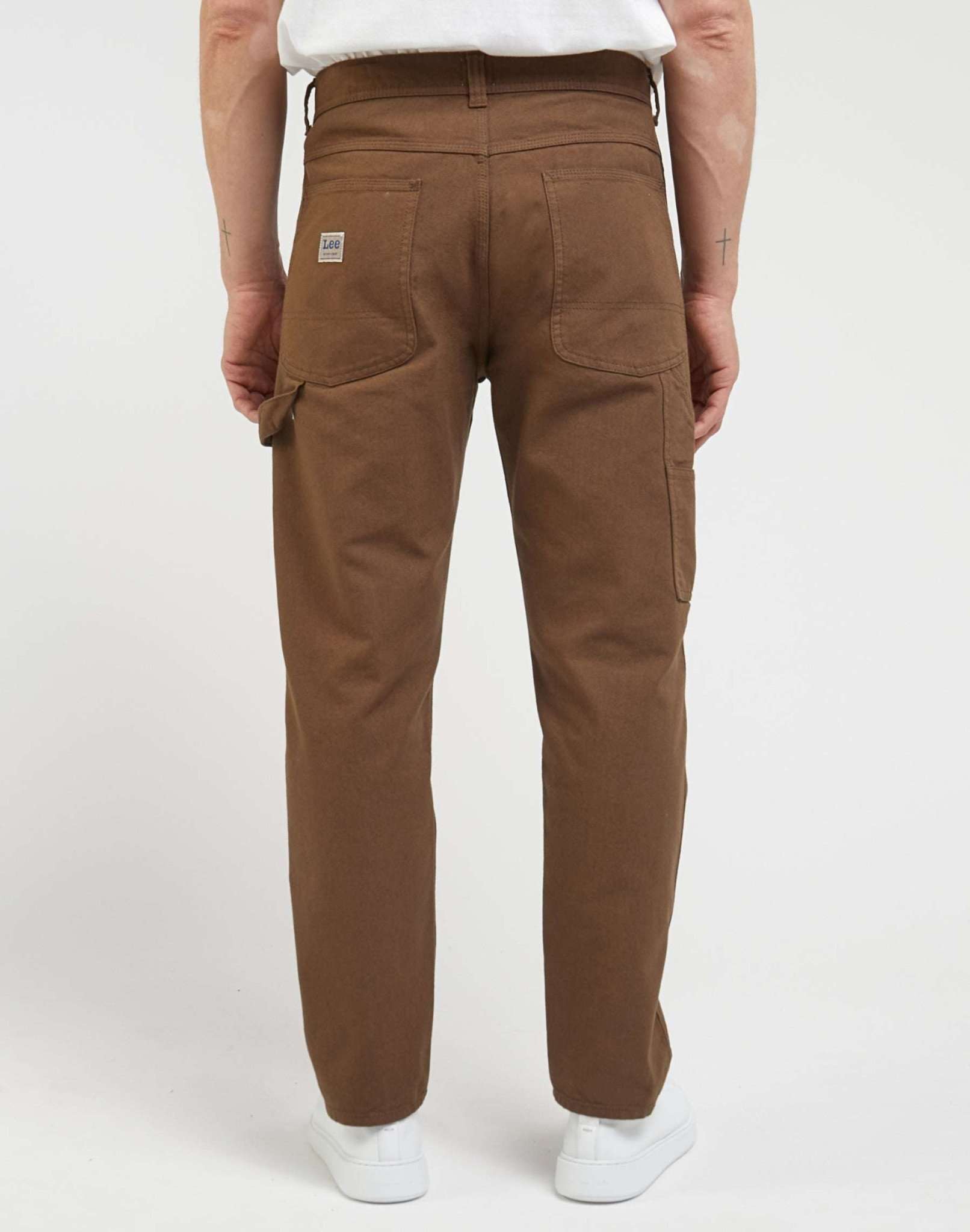 Carpenter in truffle pants Lee   