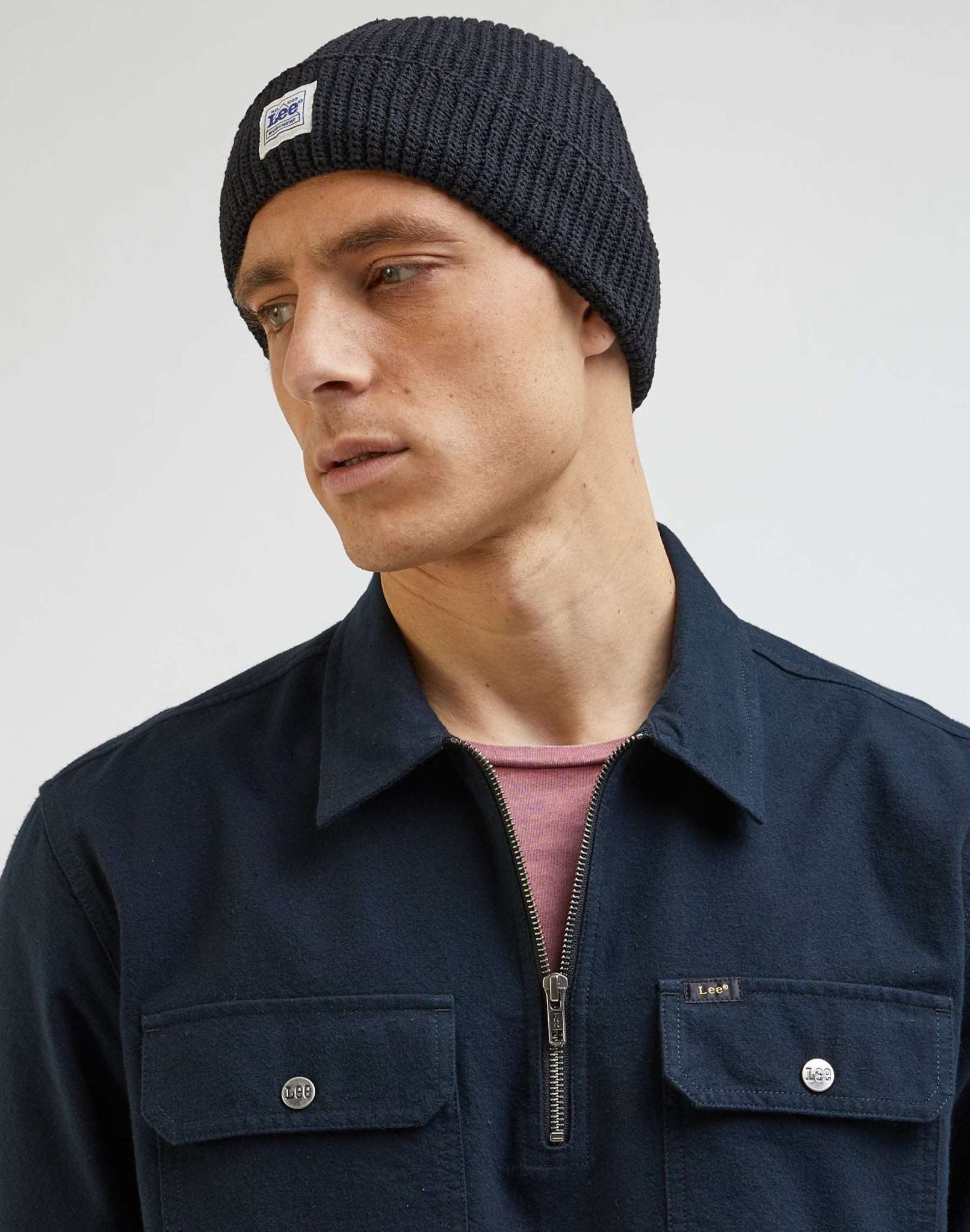 Workwear Beanie in Black Caps Lee   