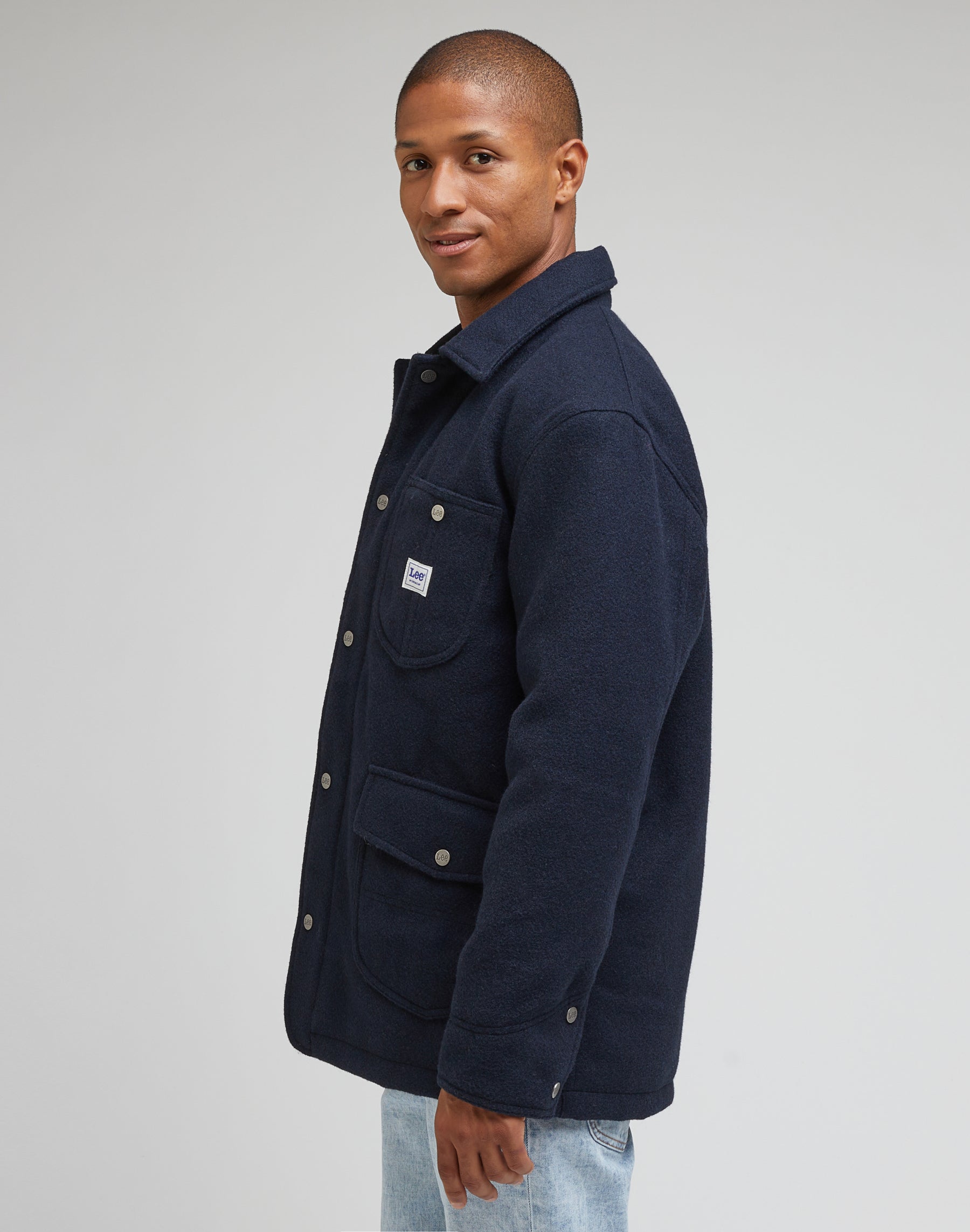 Wool Jacket in Sky Captain Jackets Lee   