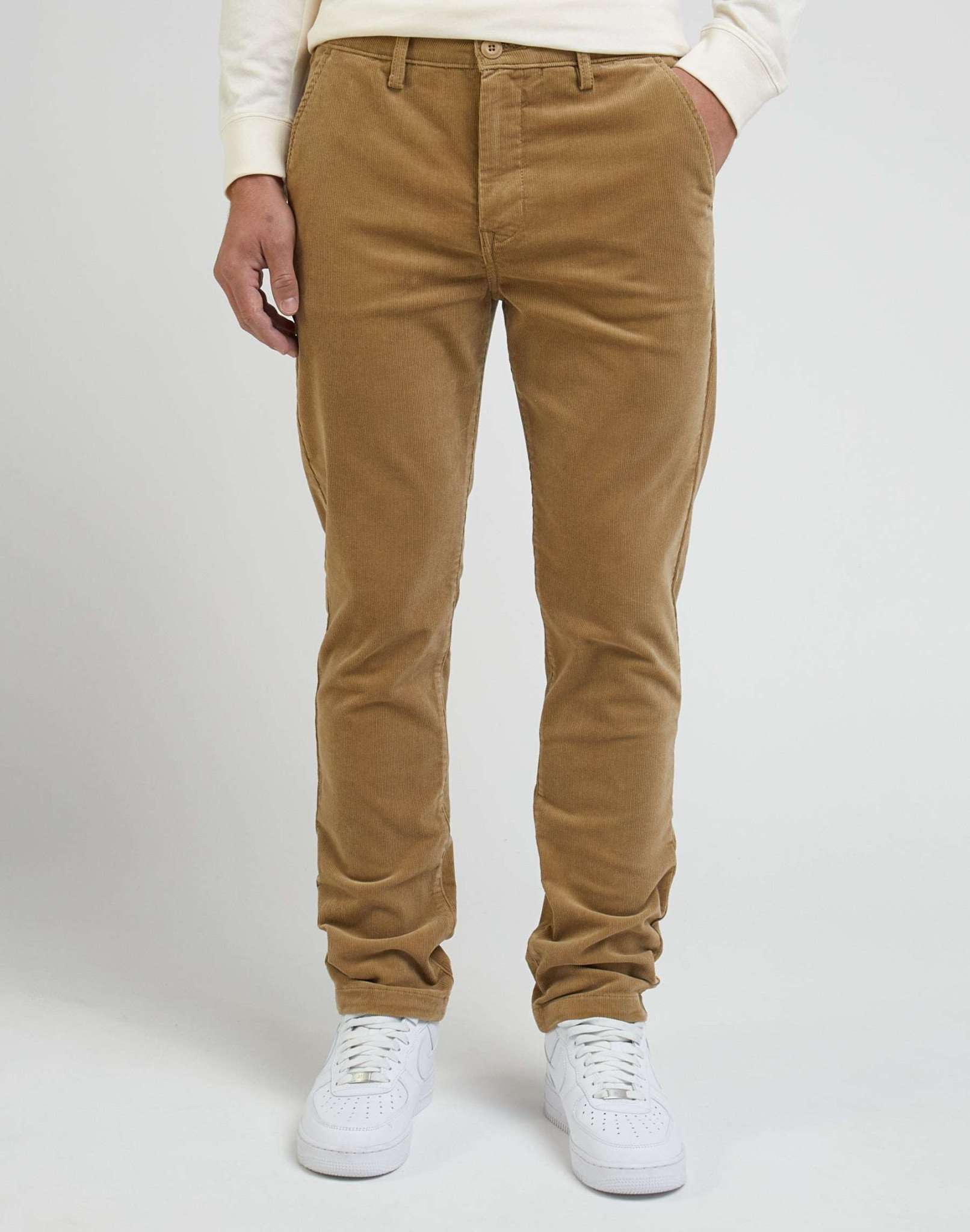 Slim Chino Corduroy in Clay Pants Lee   