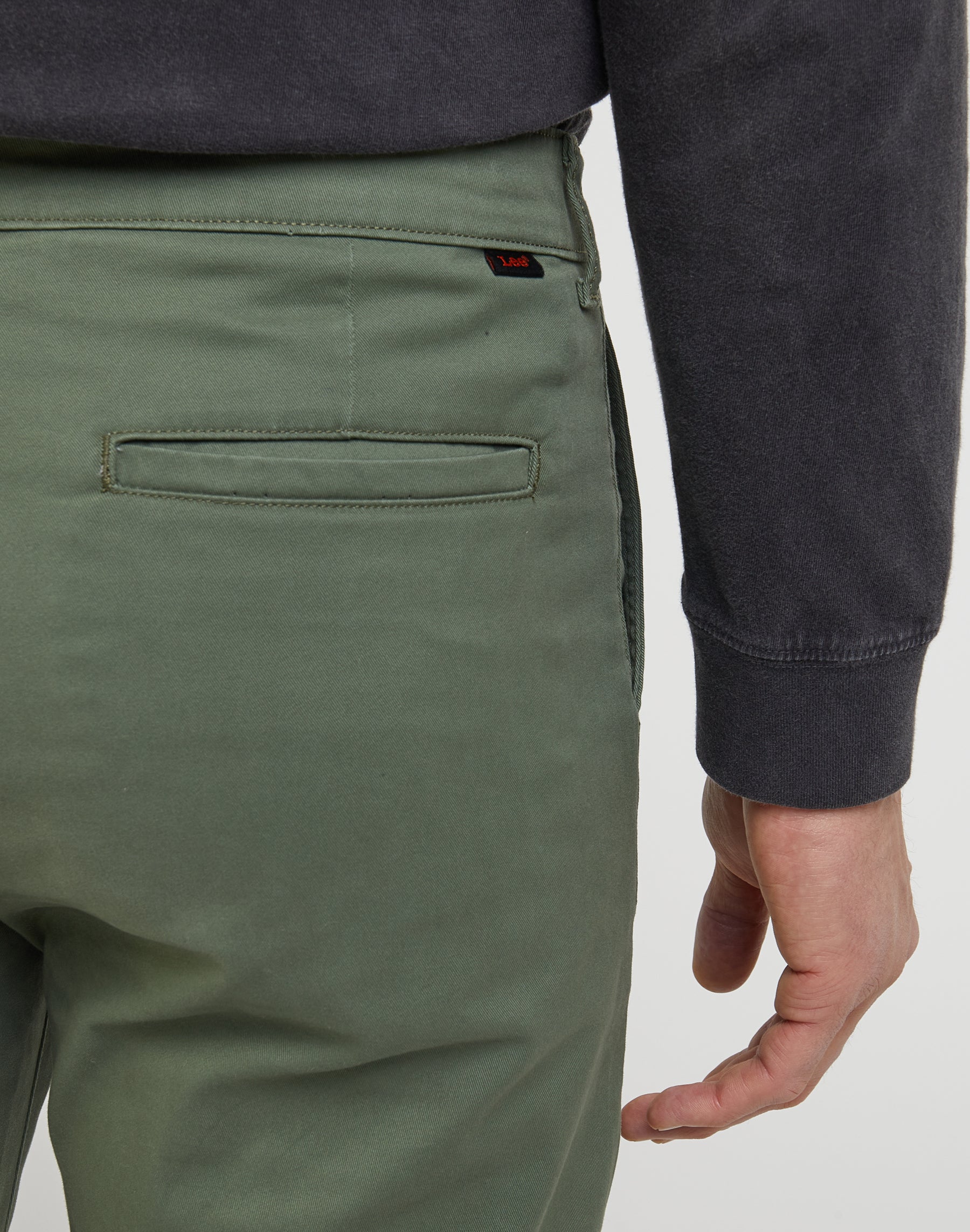 Regular Chino Leesure in Olive Grove Pants Lee   