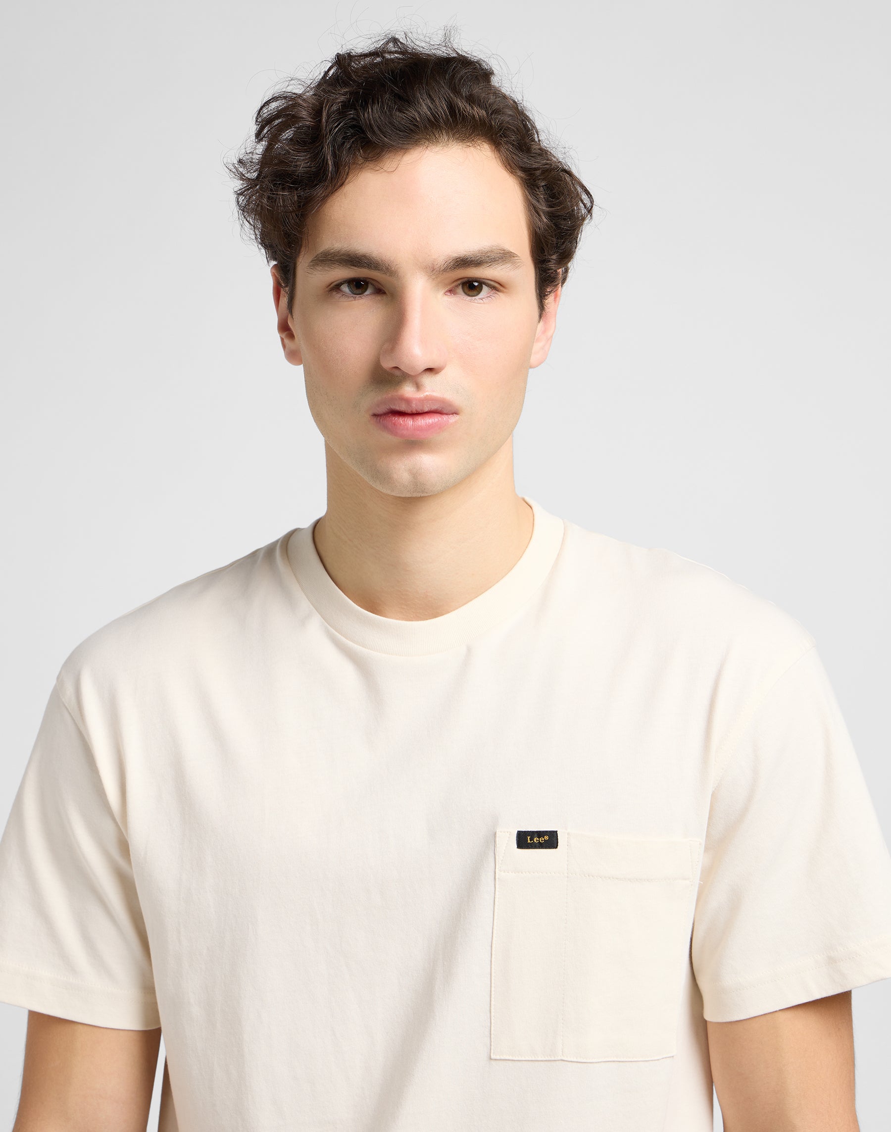 Relaxed Pocket Tee in ecru T-shirts Lee   