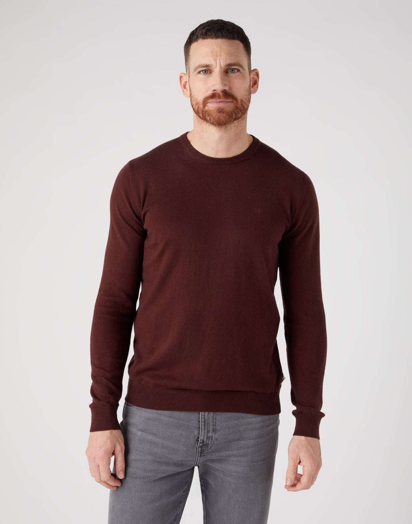 Crewneck Knit in Dahlia Sweater Wrangler   