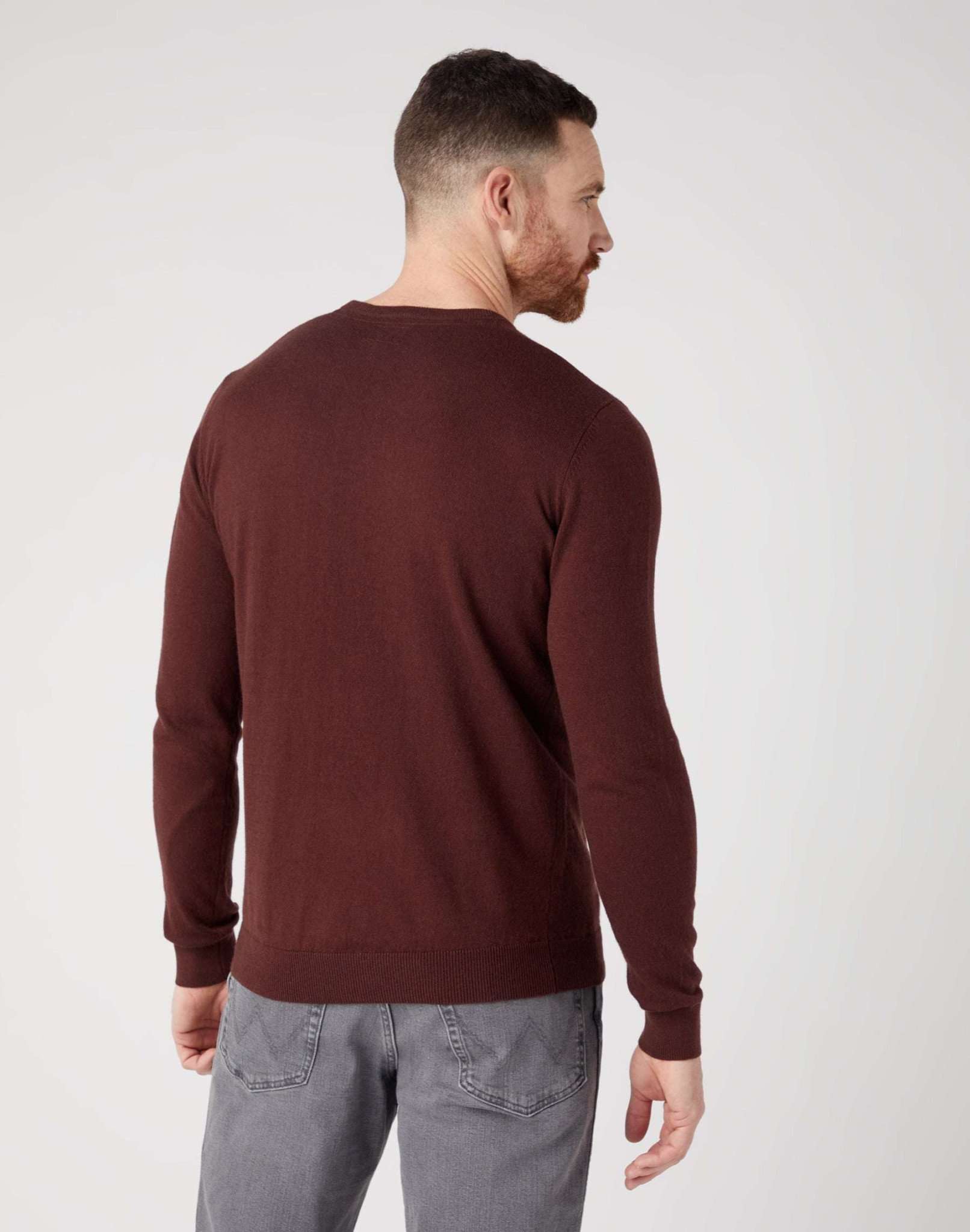 Crewneck Knit in Dahlia Sweater Wrangler   