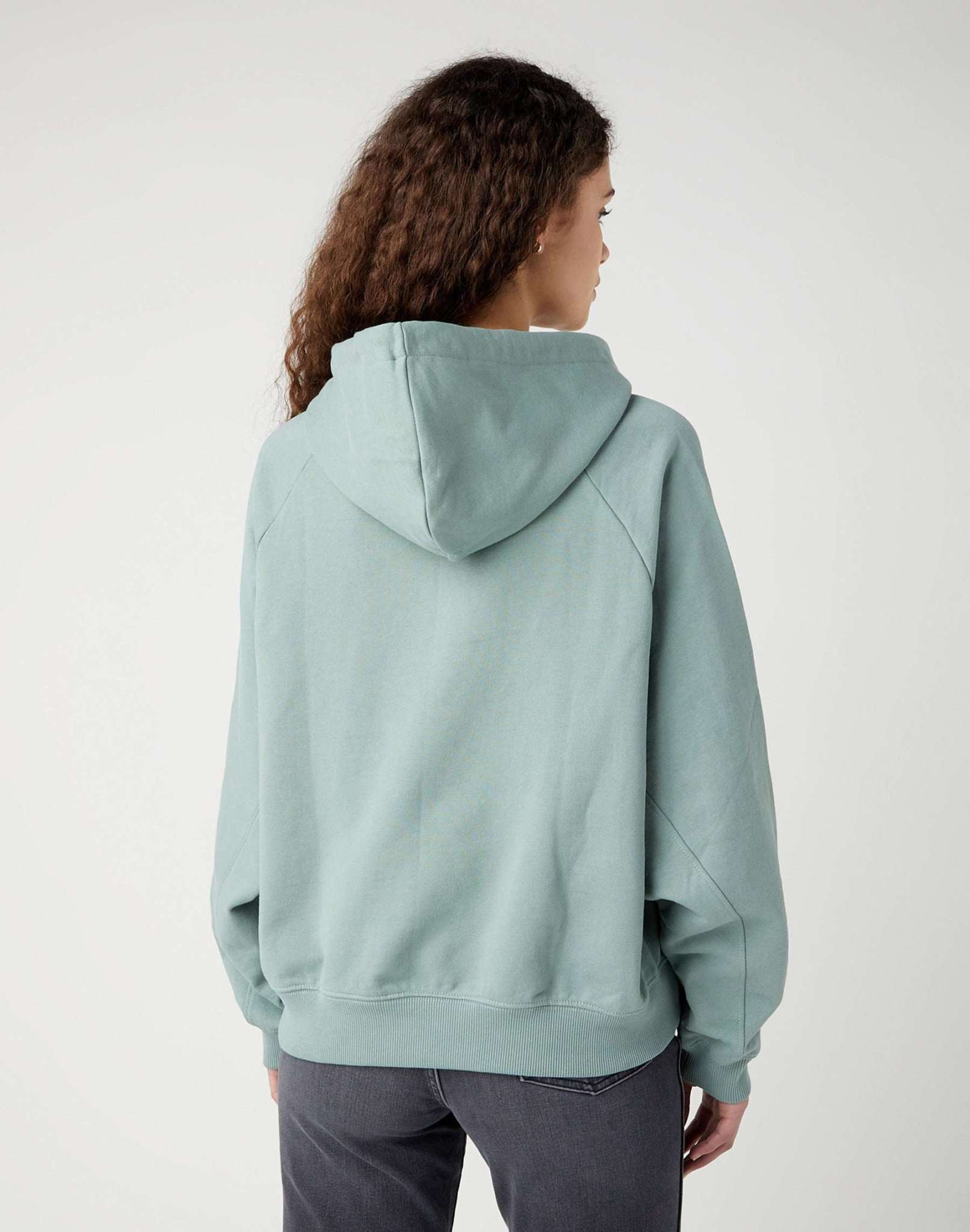 Relaxed Hoodie in Light Matcha Hoodie Wrangler   