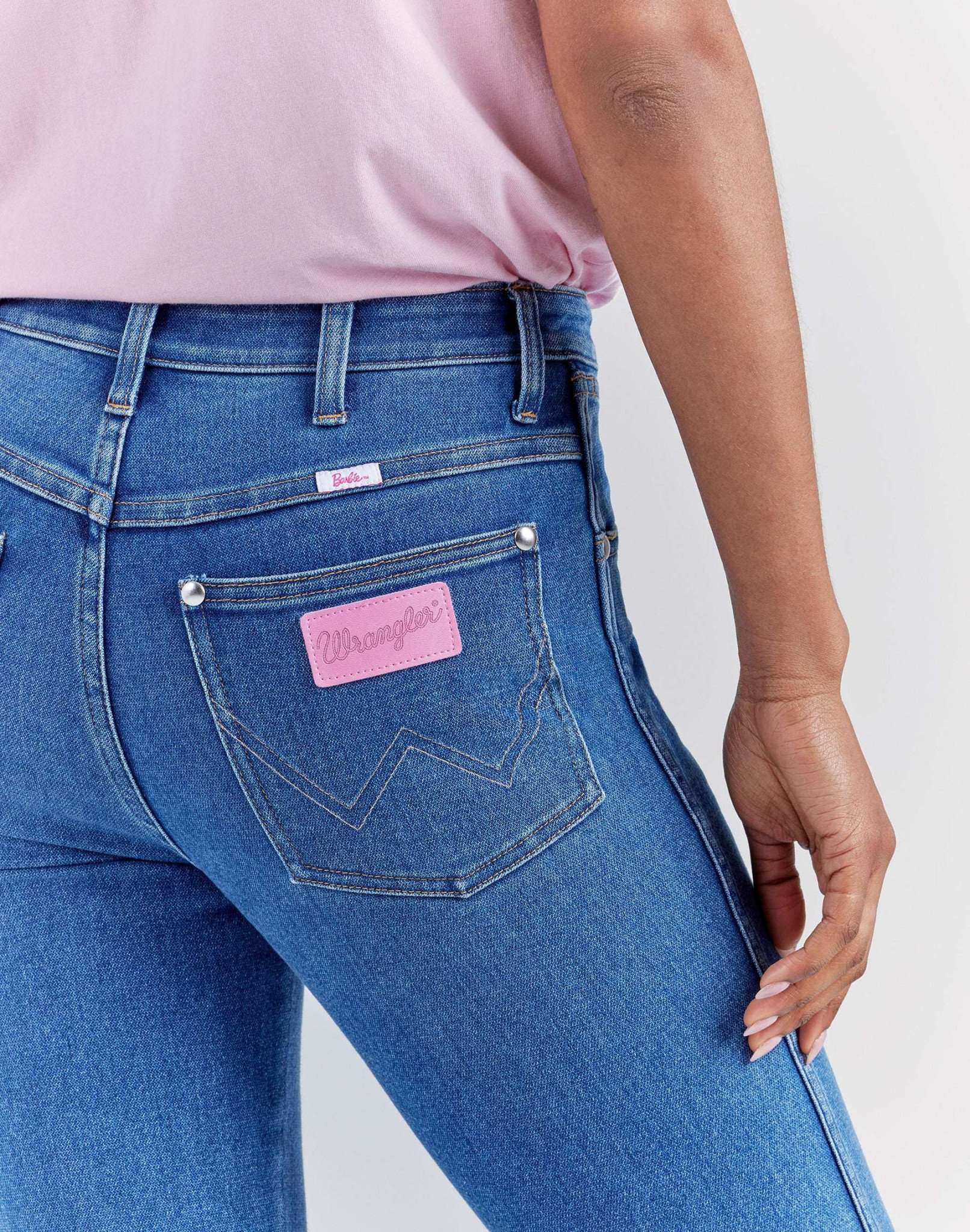 Wrangler X Barbie™ - Westward in Wrangler Blue Jeans Wrangler   