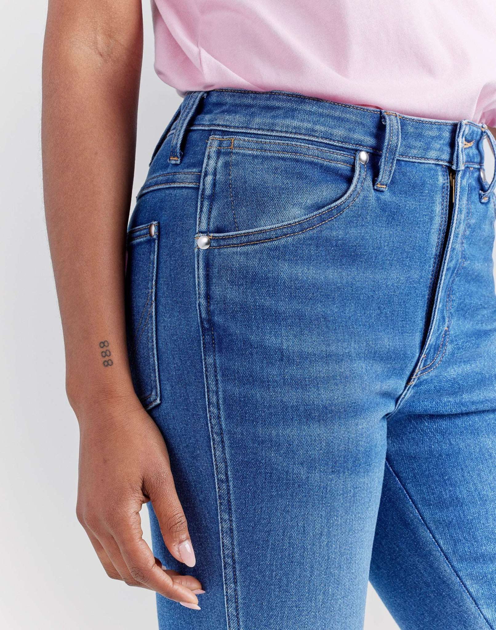 Wrangler X Barbie™ - Westward in Wrangler Blue Jeans Wrangler   