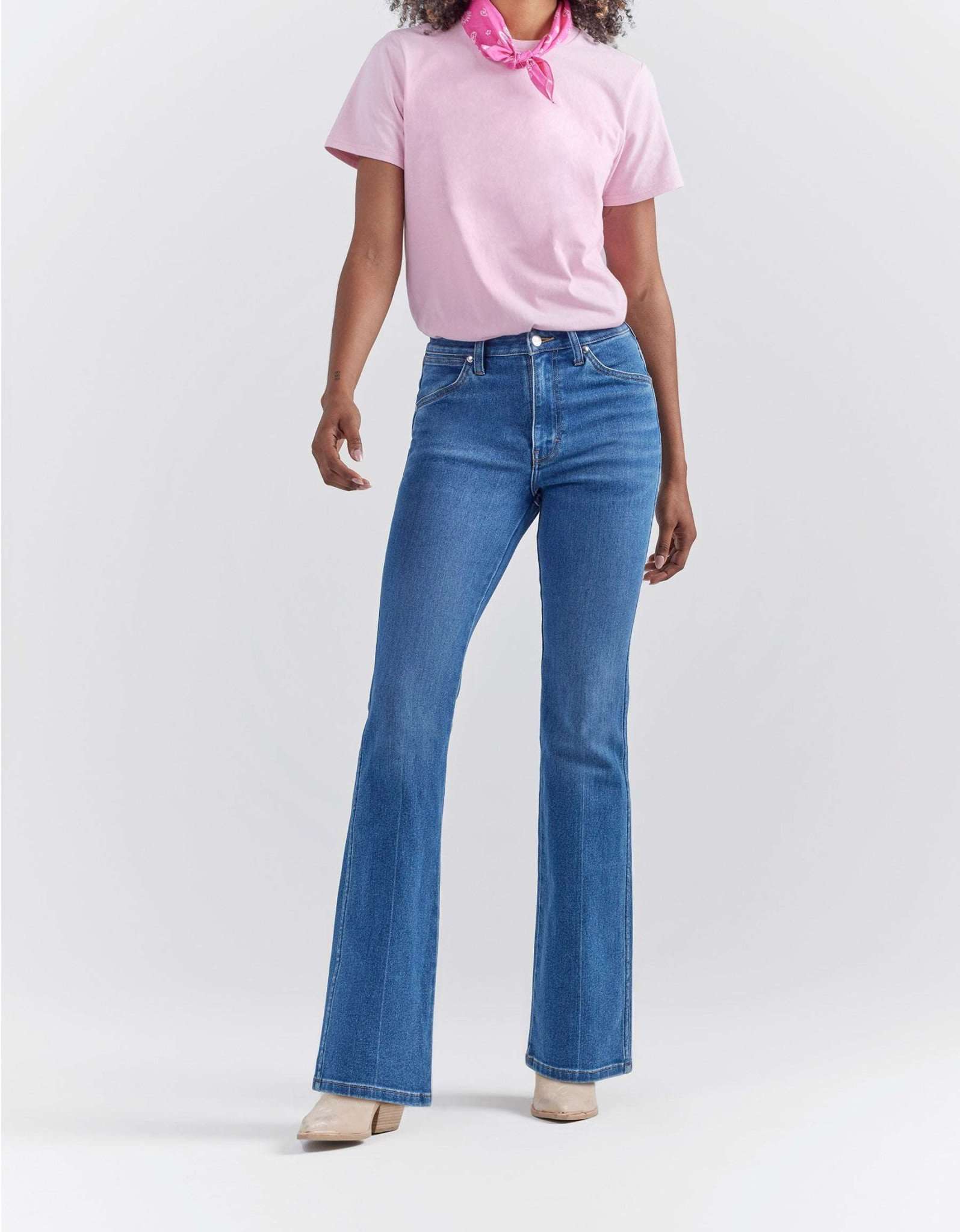 Wrangler X Barbie™ - Westward in Wrangler Blue Jeans Wrangler   