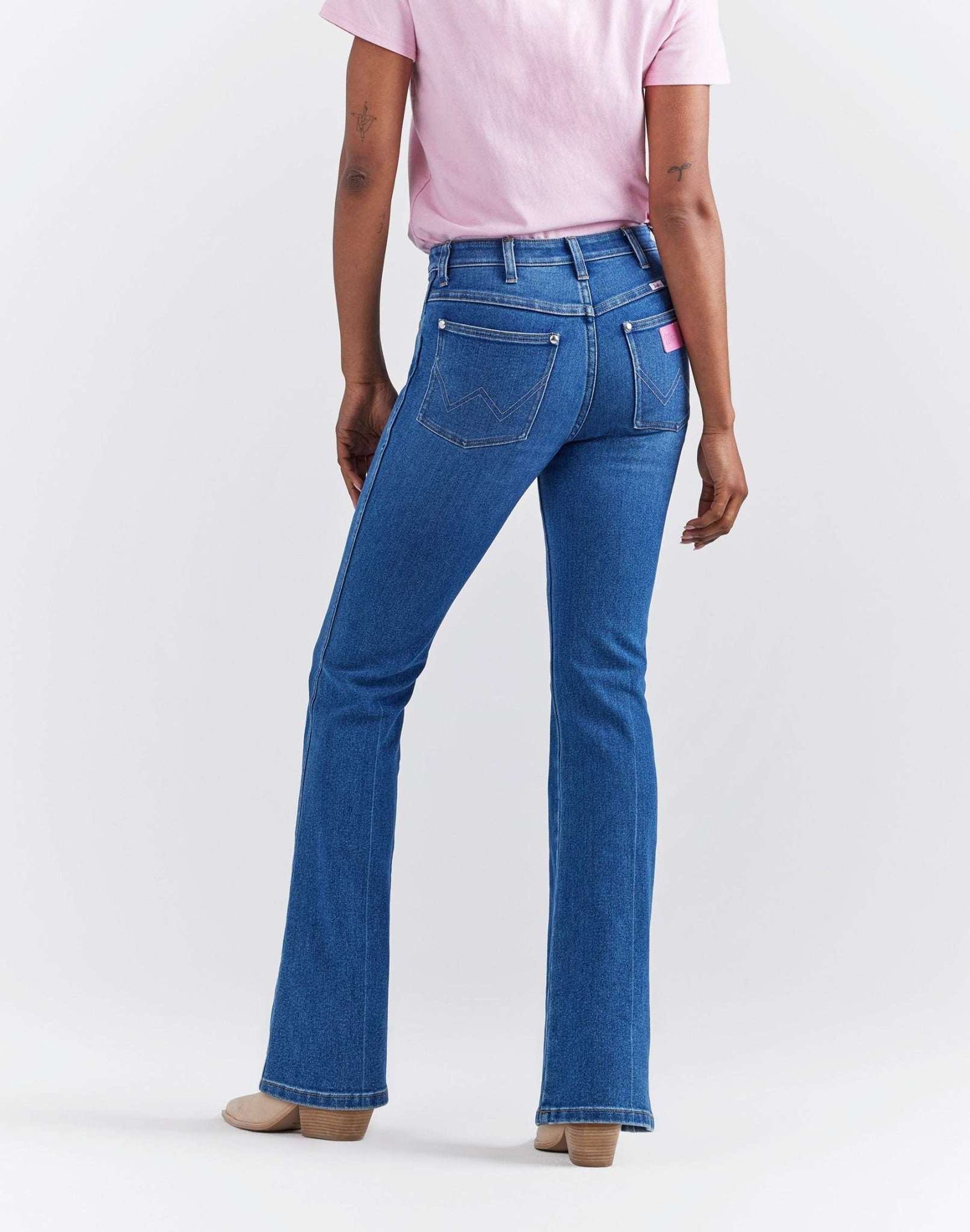 Wrangler X Barbie™ - Westward in Wrangler Blue Jeans Wrangler   