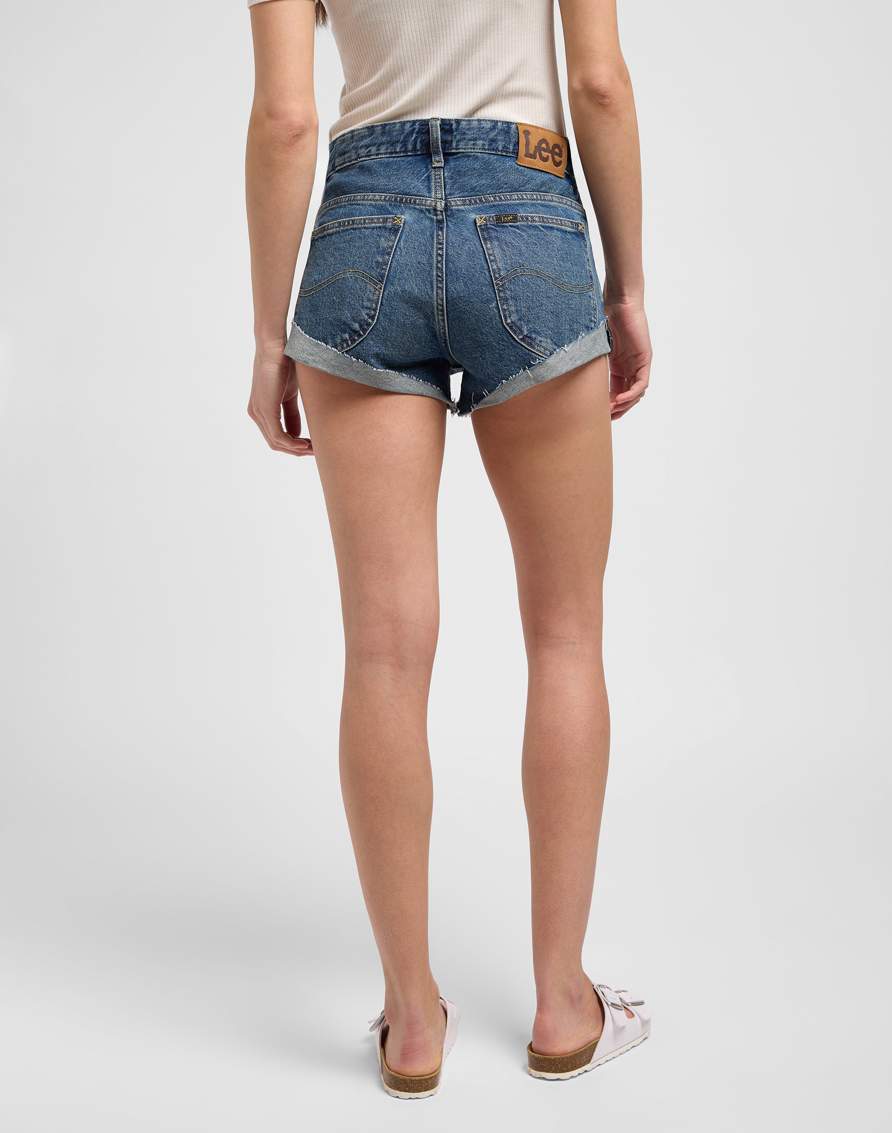 Rider Short 2 Inch in Classic Indigo denim shorts Lee   