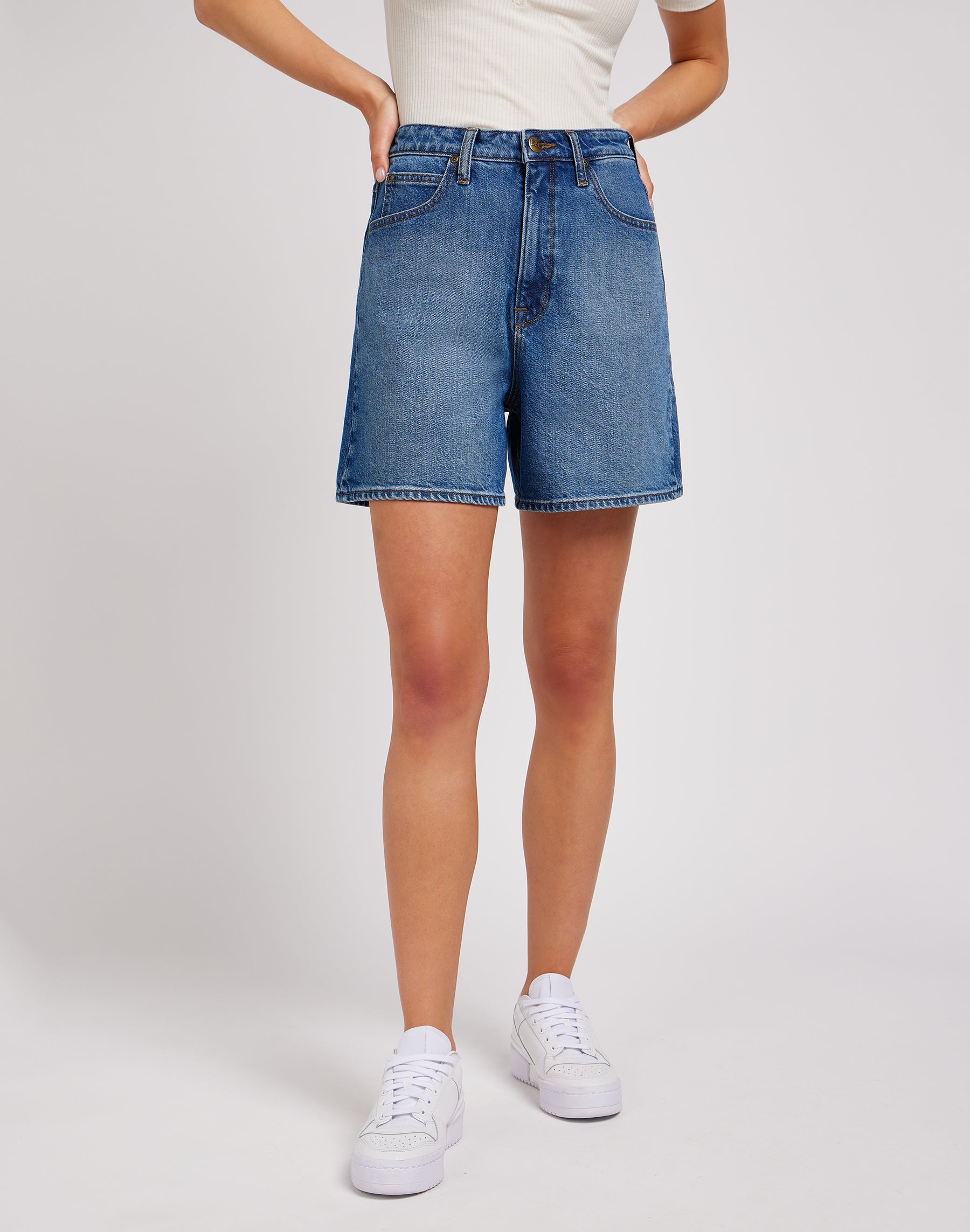 Stella short in Facets Of Blue denim shorts Lee   