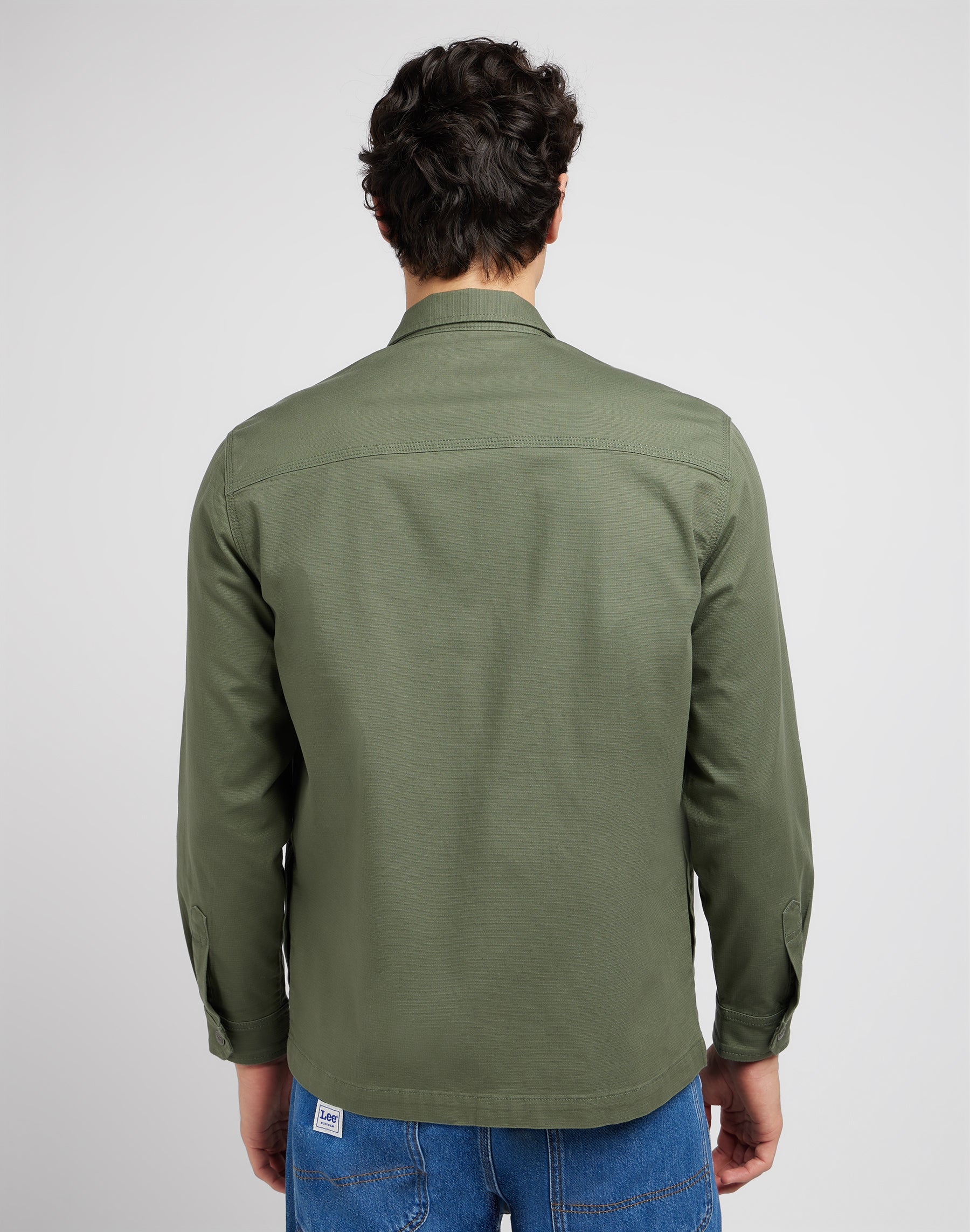 Worker Overshirt in Olive Grove Shirts Lee   