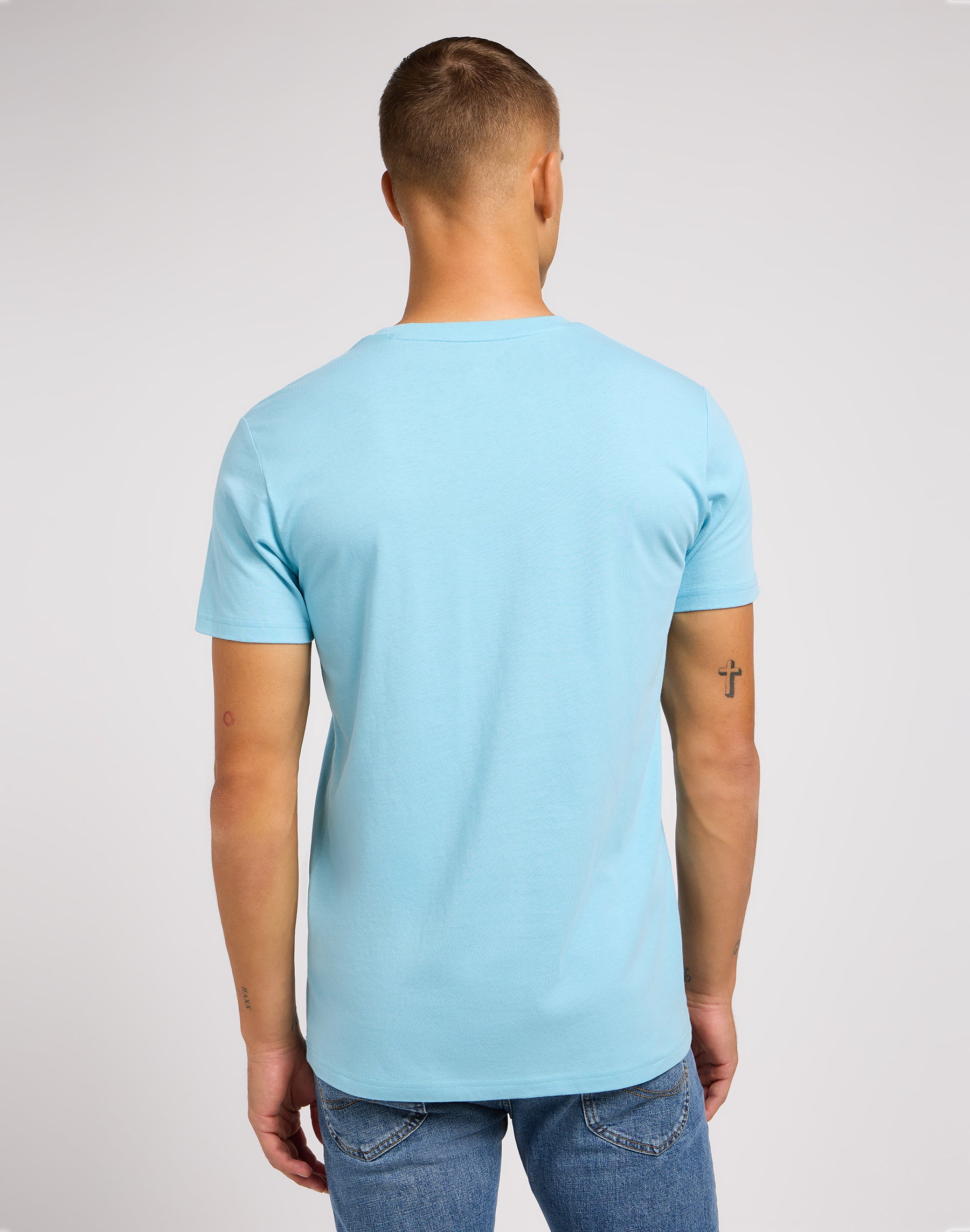 Shortsleeves Patch Logo Tee in Preppy Blue T-Shirts Lee   