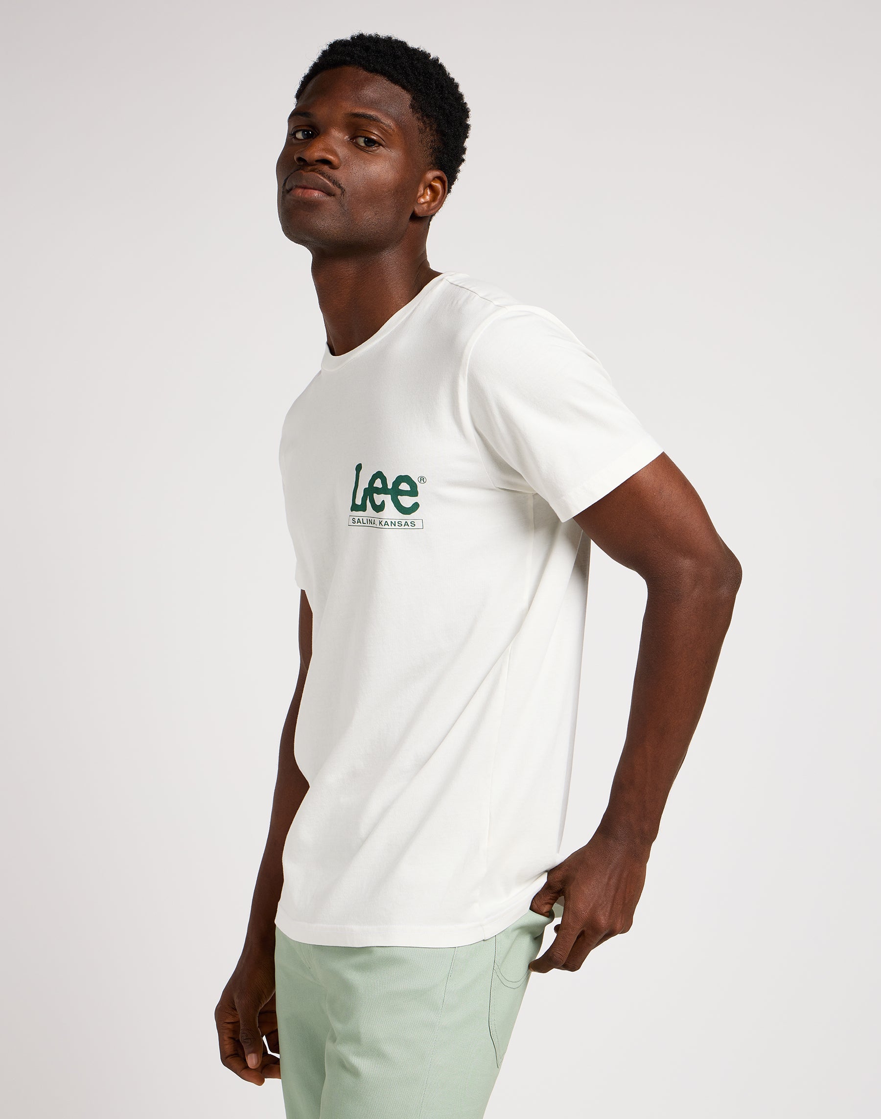 Short sleeve tee in ecru T-shirts Lee   