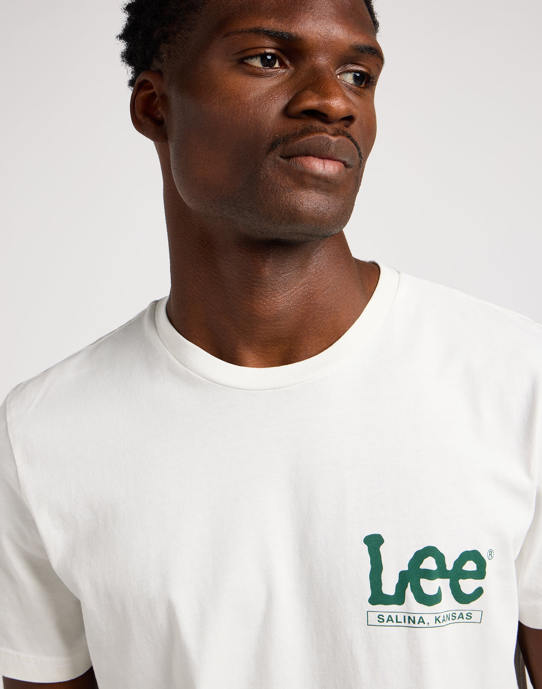 Short sleeve tee in ecru T-shirts Lee   