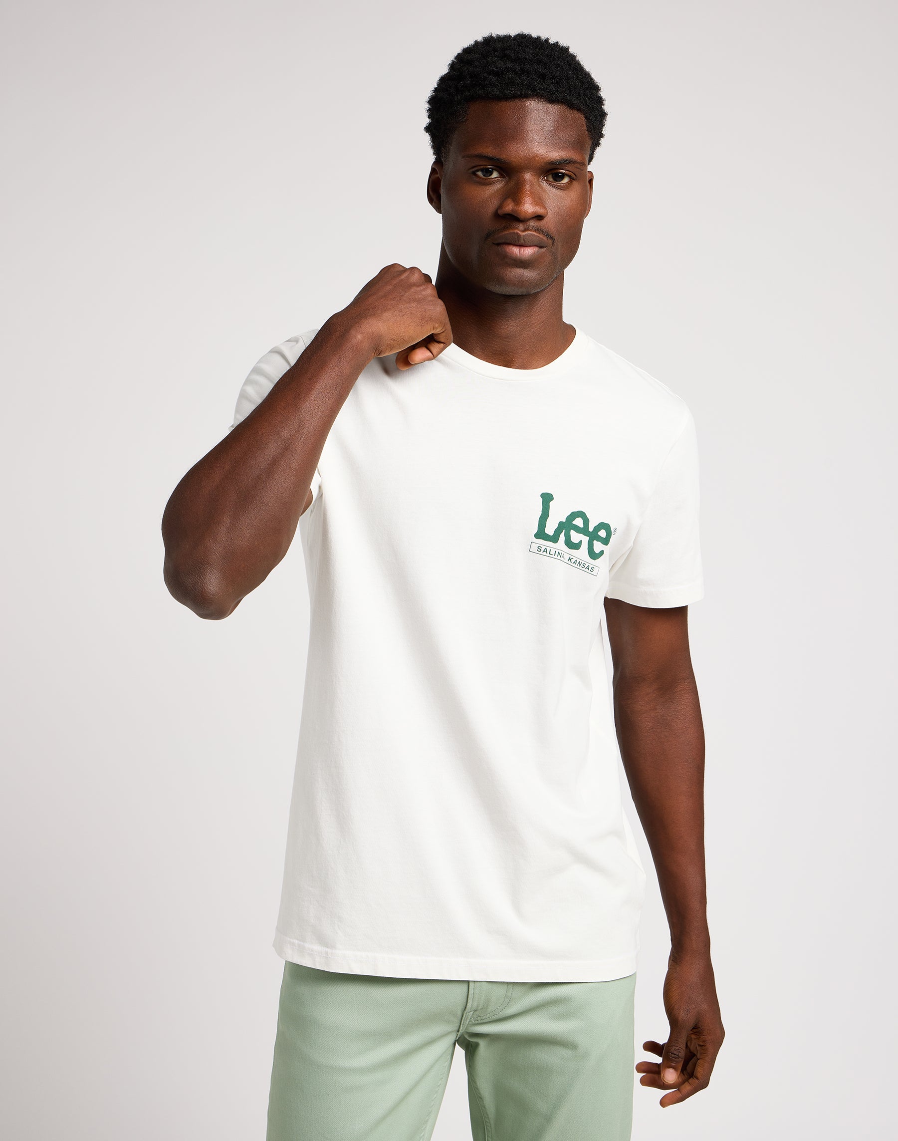 Short sleeve tee in ecru T-shirts Lee   