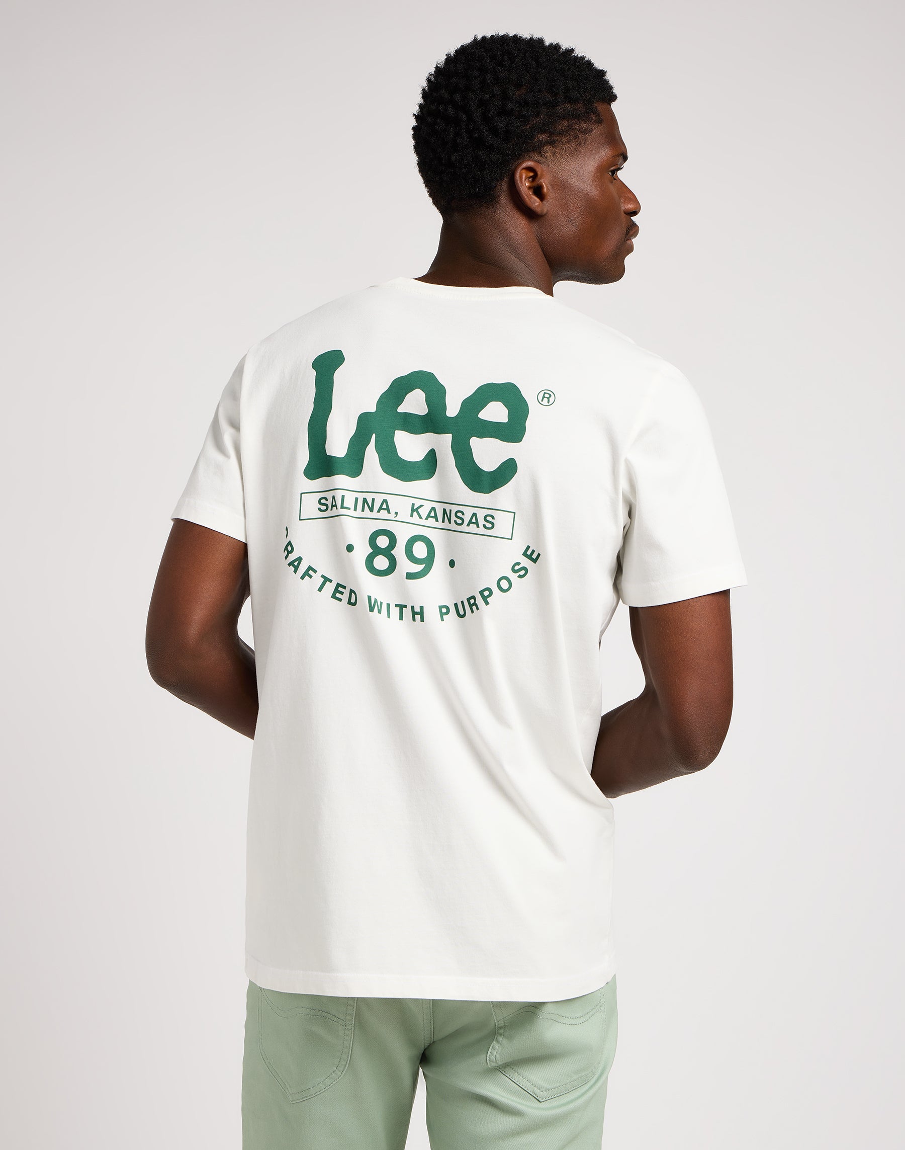 Short sleeve tee in ecru T-shirts Lee   